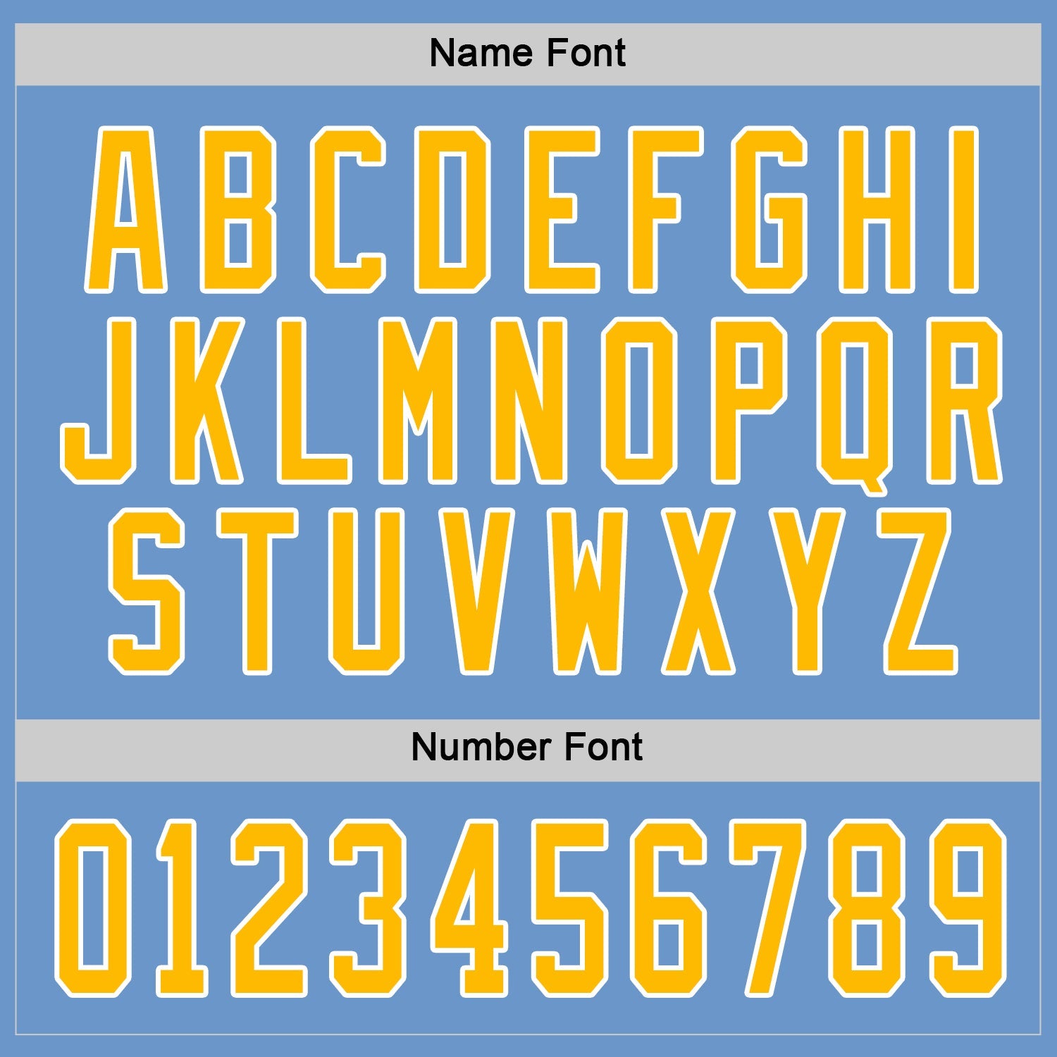 Custom Light Blue Gold-White Hockey Jersey - Sky-Custom
