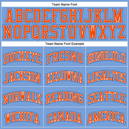 Custom Light Blue Orange-Royal Authentic Throwback Basketball Jersey - Sky-Custom