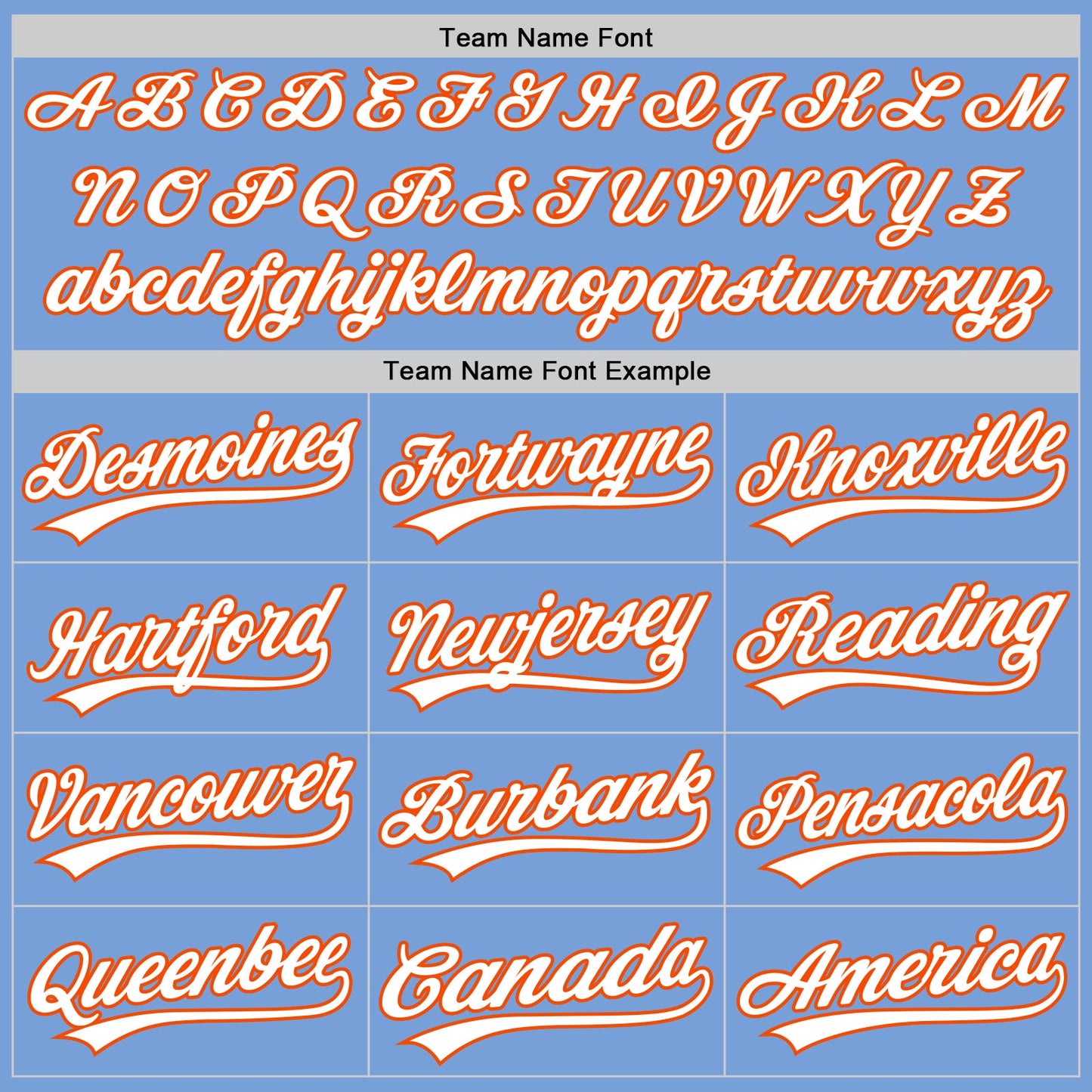 Custom Light Blue White-Orange Authentic Baseball Jersey - Sky-Custom