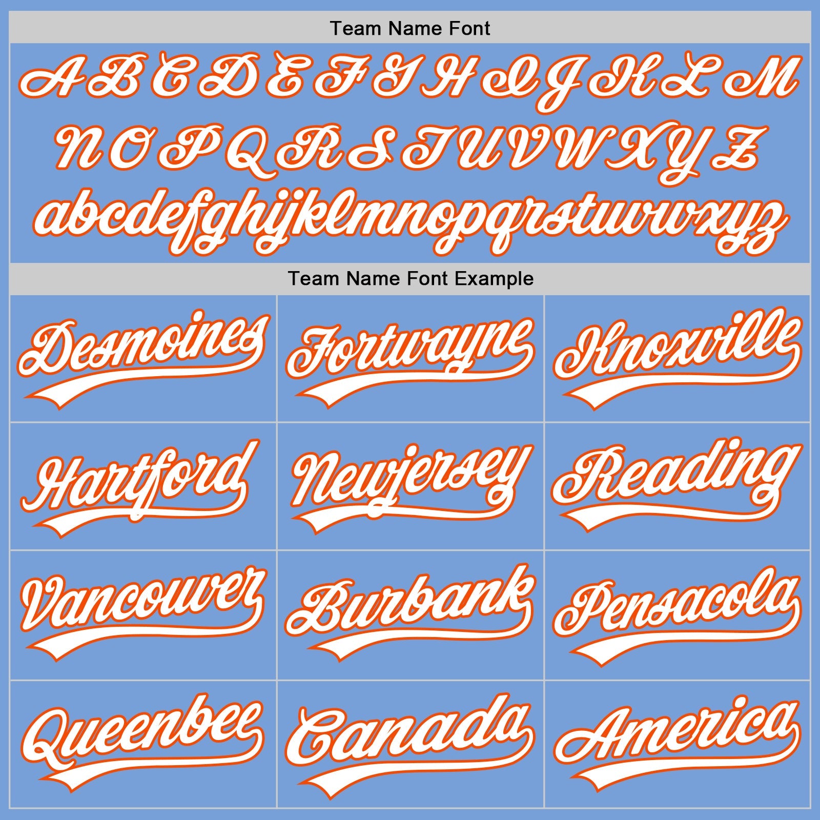 Custom Light Blue White-Orange Authentic Baseball Jersey - Sky-Custom