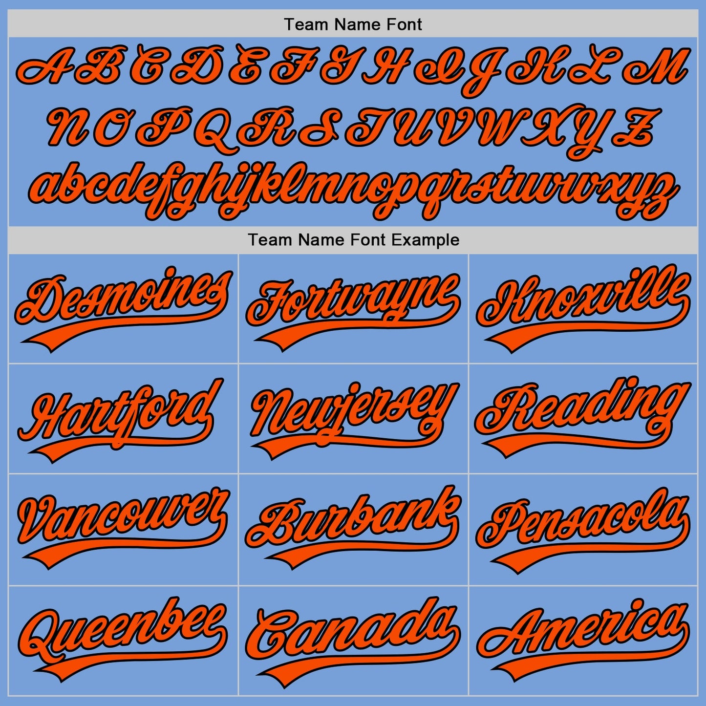 Custom Light Blue Orange-Black Authentic Baseball Jersey - Sky-Custom