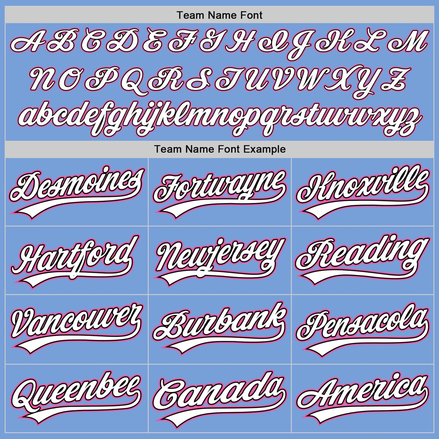 Custom Light Blue White Pinstripe Pink-Black Authentic Baseball Jersey - Sky-Custom