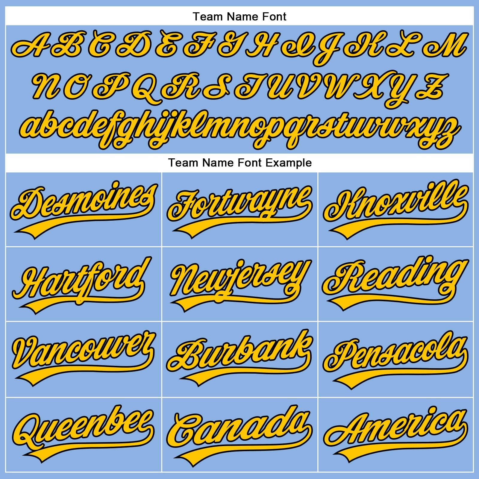 Custom Light Blue Yellow Pinstripe Black Authentic Baseball Jersey - Sky-Custom
