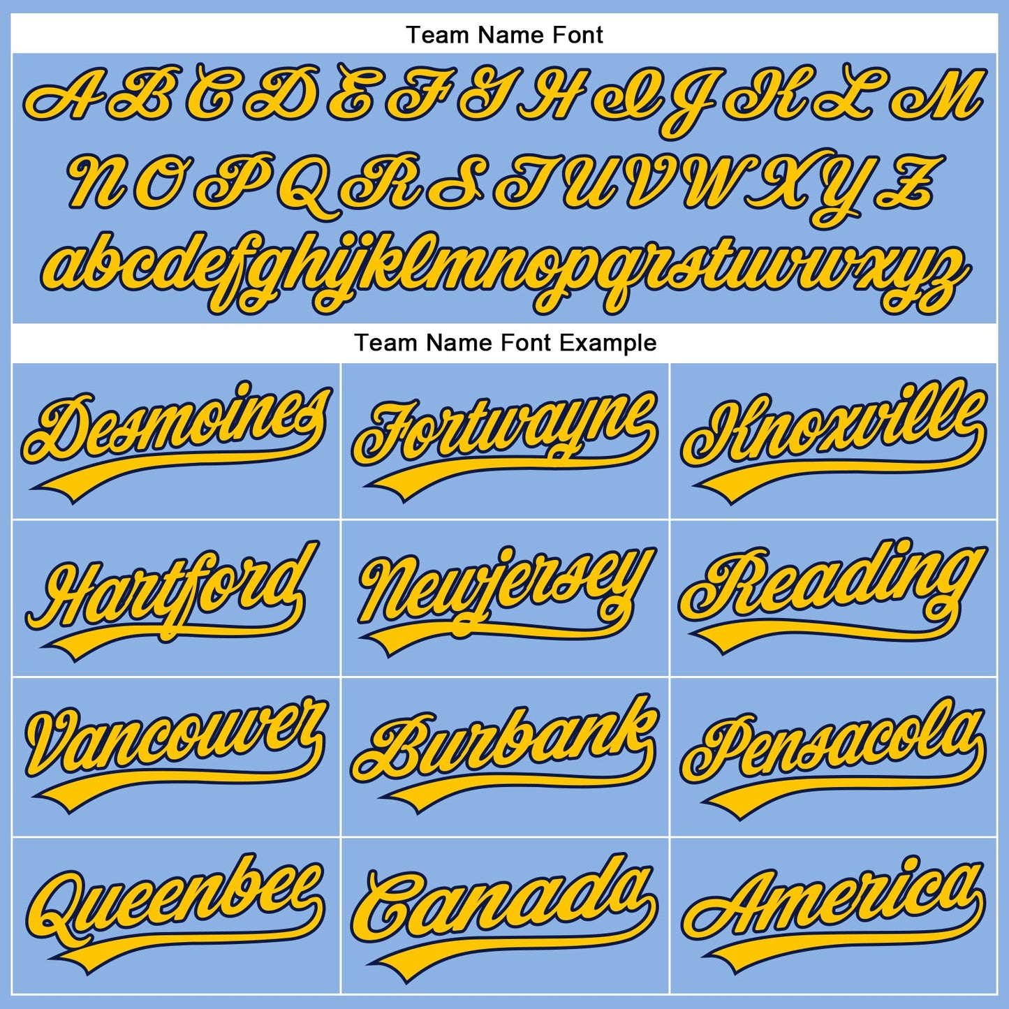 Custom Light Blue Yellow Pinstripe Navy Authentic Baseball Jersey - Sky-Custom