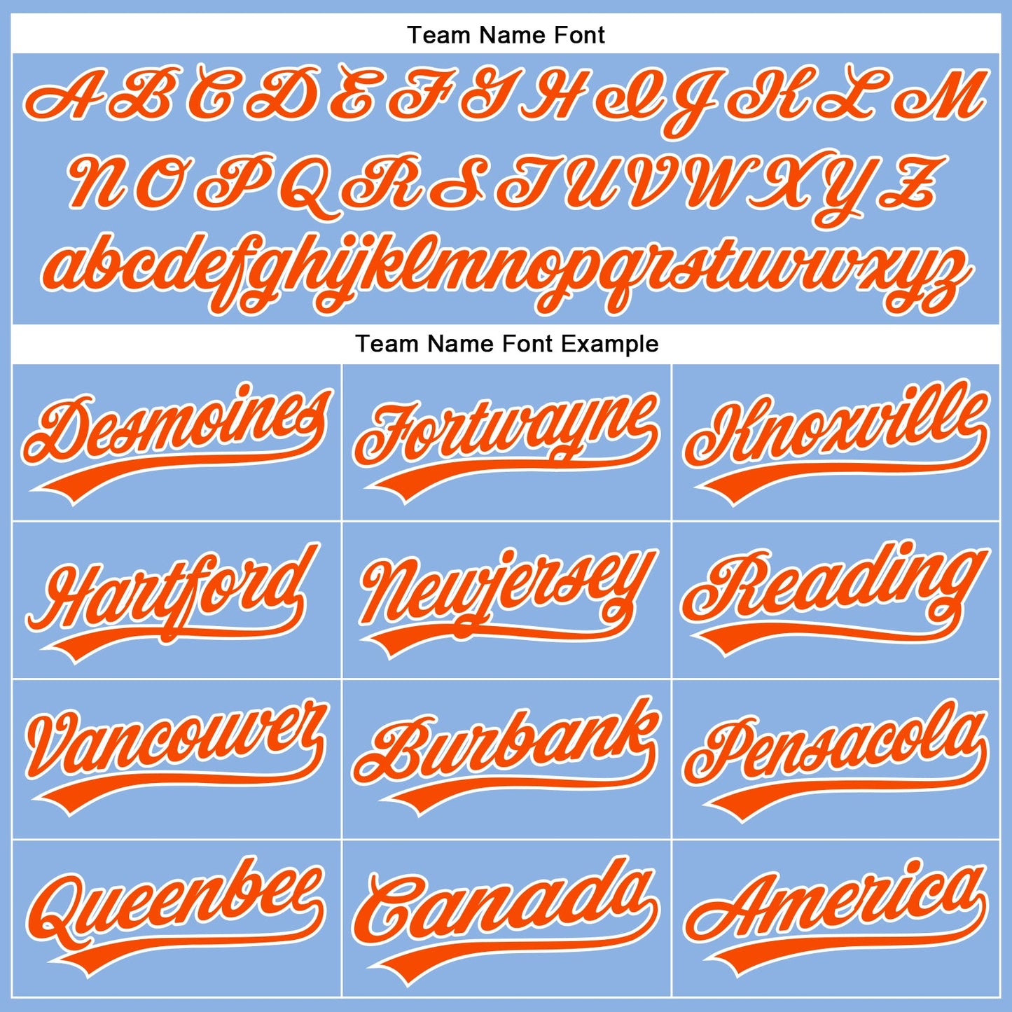 Custom Light Blue Orange Pinstripe White Authentic Baseball Jersey - Sky-Custom