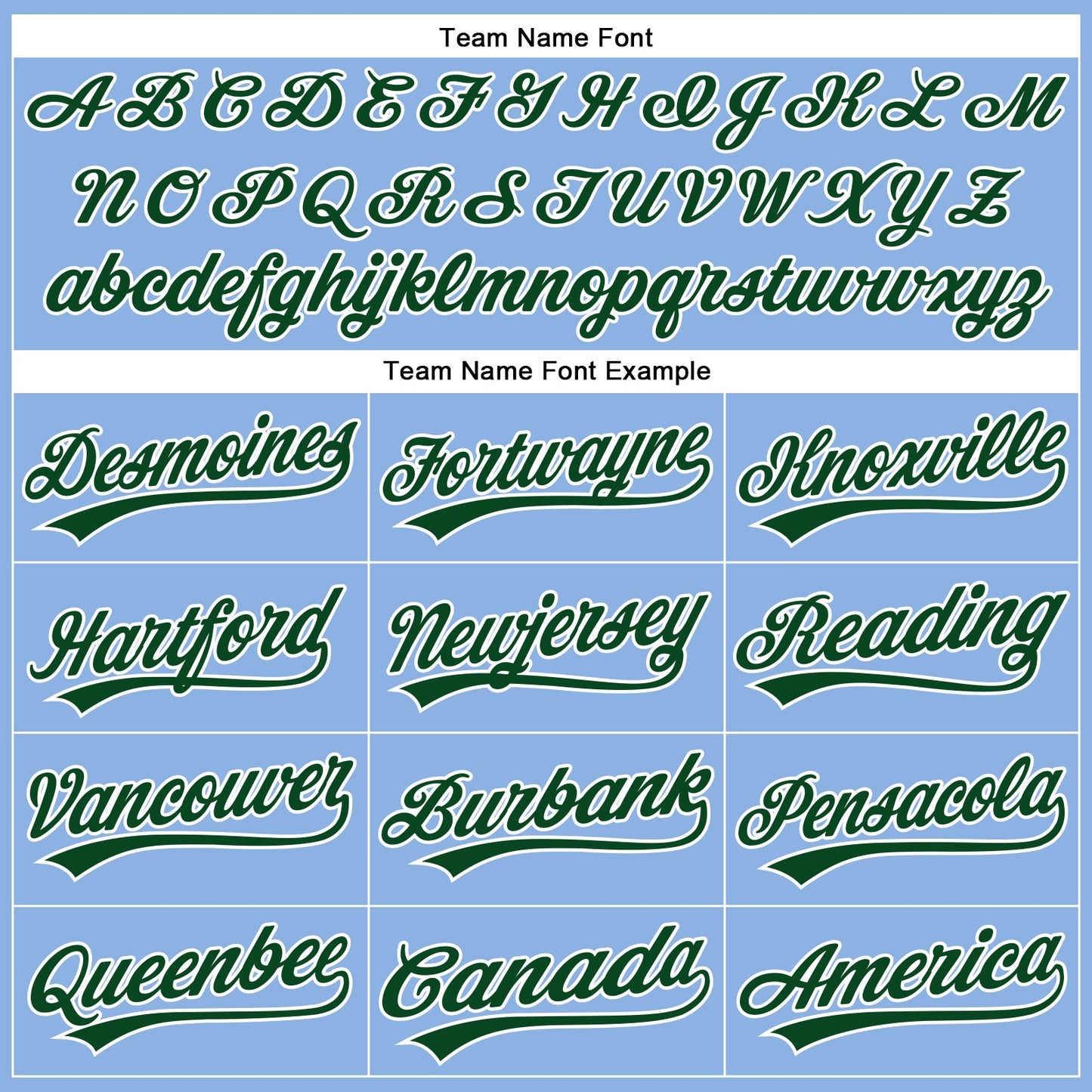 Custom Light Blue White Pinstripe Green Authentic Baseball Jersey - Sky-Custom