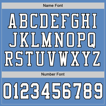 Custom Light Blue White-Black Mesh Authentic Football Jersey - Sky-Custom