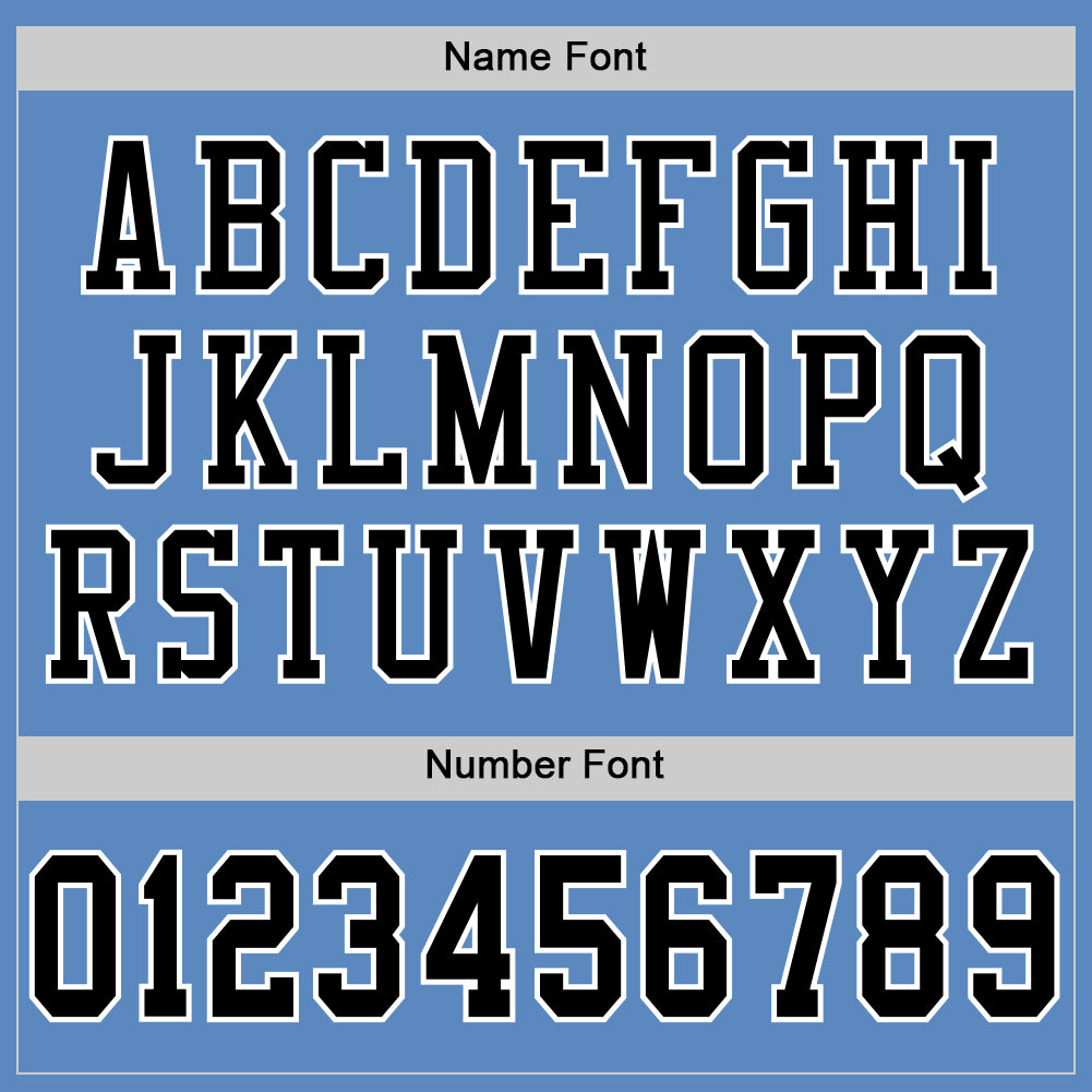 Custom Light Blue Black-White Mesh Authentic Football Jersey - Sky-Custom