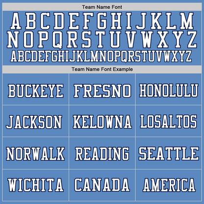 Custom Light Blue Navy-White Mesh Authentic Football Jersey - Sky-Custom