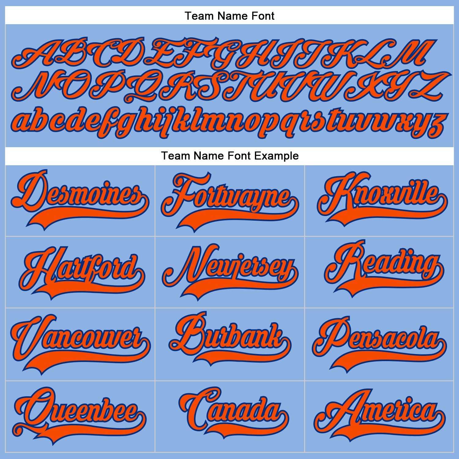 Custom Light Blue Orange-Royal Hockey Lace Neck Jersey - Sky-Custom