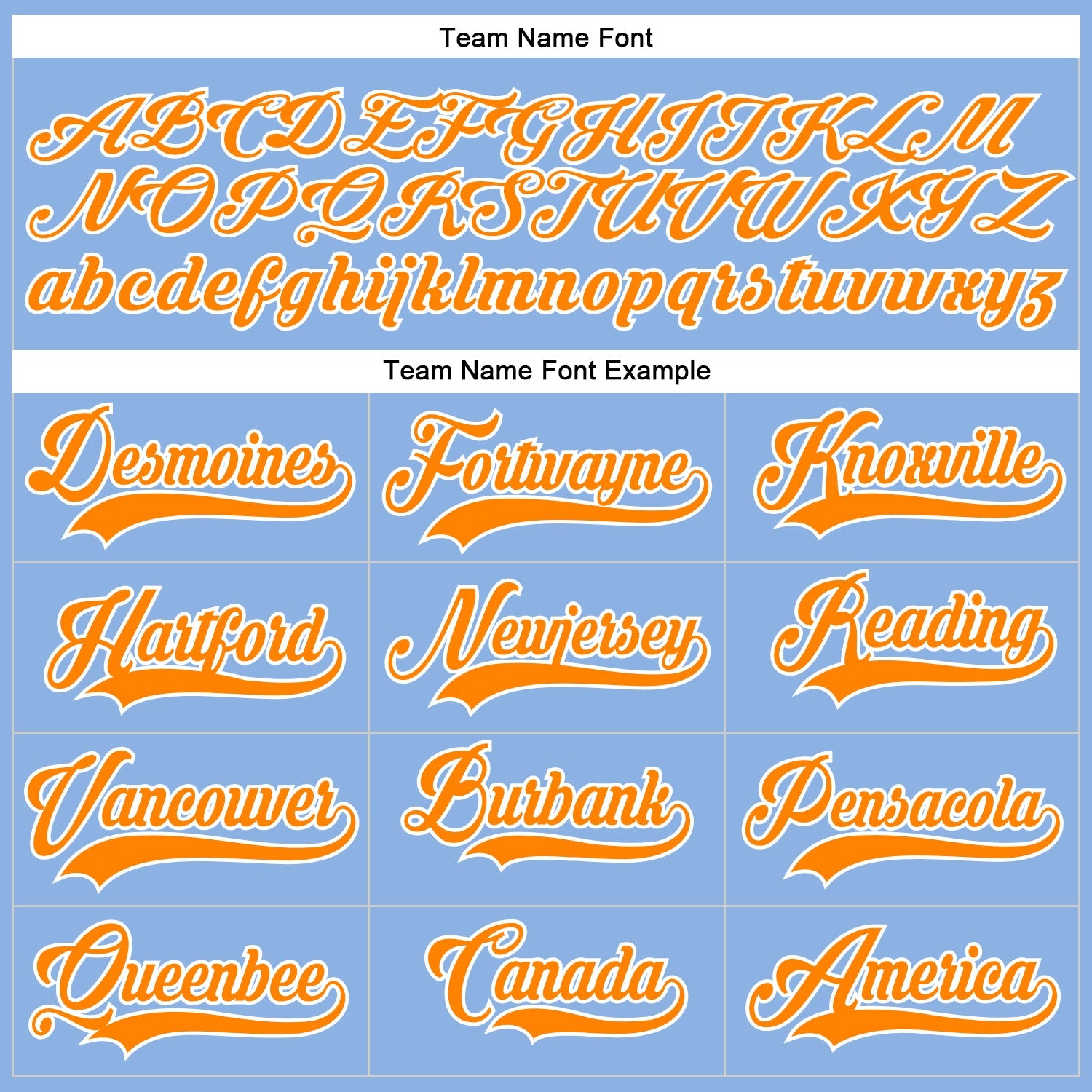 Custom Light Blue Bay Orange-White Hockey Lace Neck Jersey - Sky-Custom