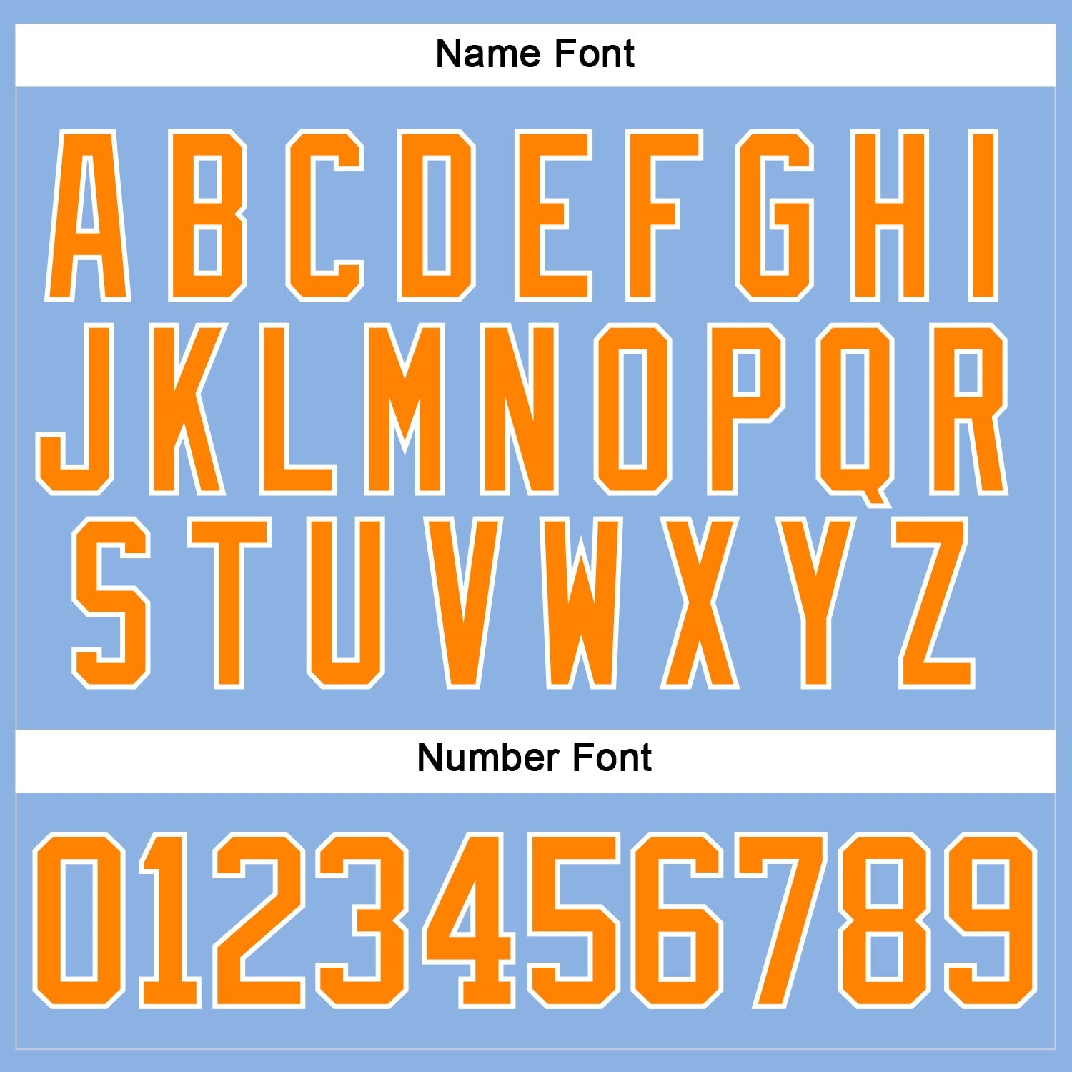 Custom Light Blue Bay Orange-White Hockey Lace Neck Jersey - Sky-Custom