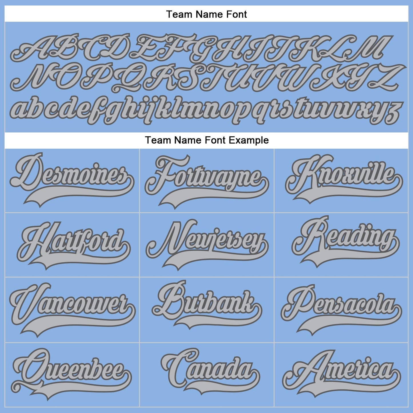 Custom Light Blue Gray-Steel Gray Hockey Lace Neck Jersey - Sky-Custom