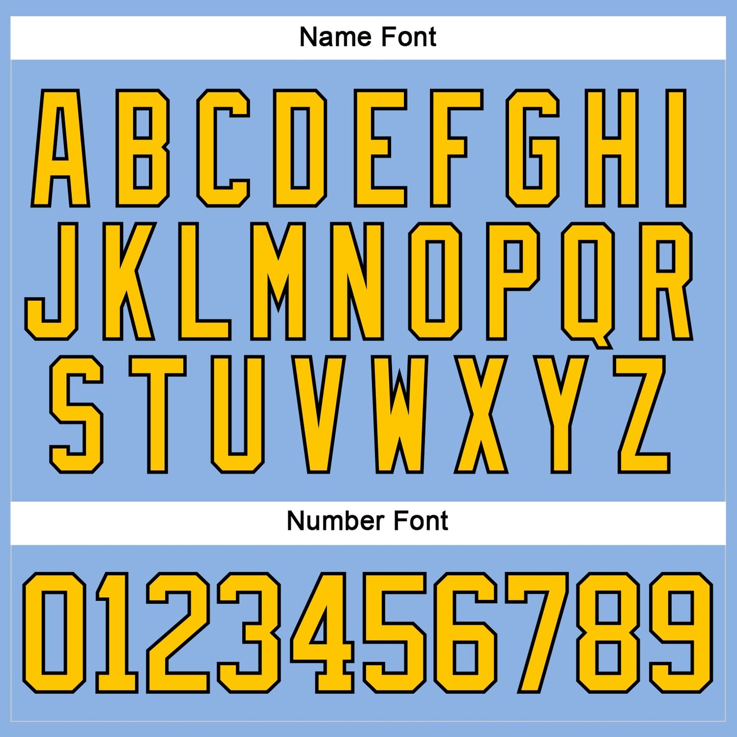 Custom Light Blue Yellow-Black Hockey Lace Neck Jersey - Sky-Custom