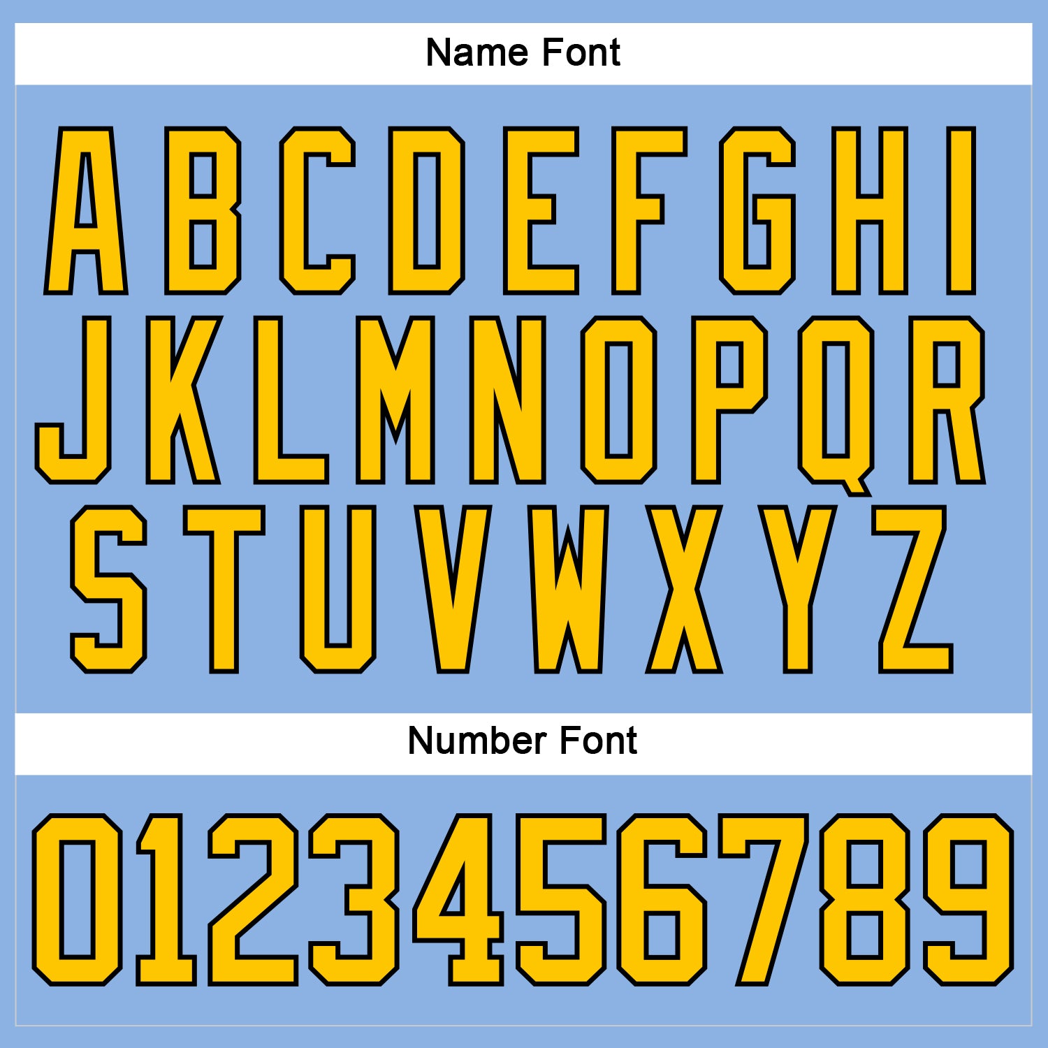 Custom Light Blue Yellow-Black Hockey Lace Neck Jersey - Sky-Custom