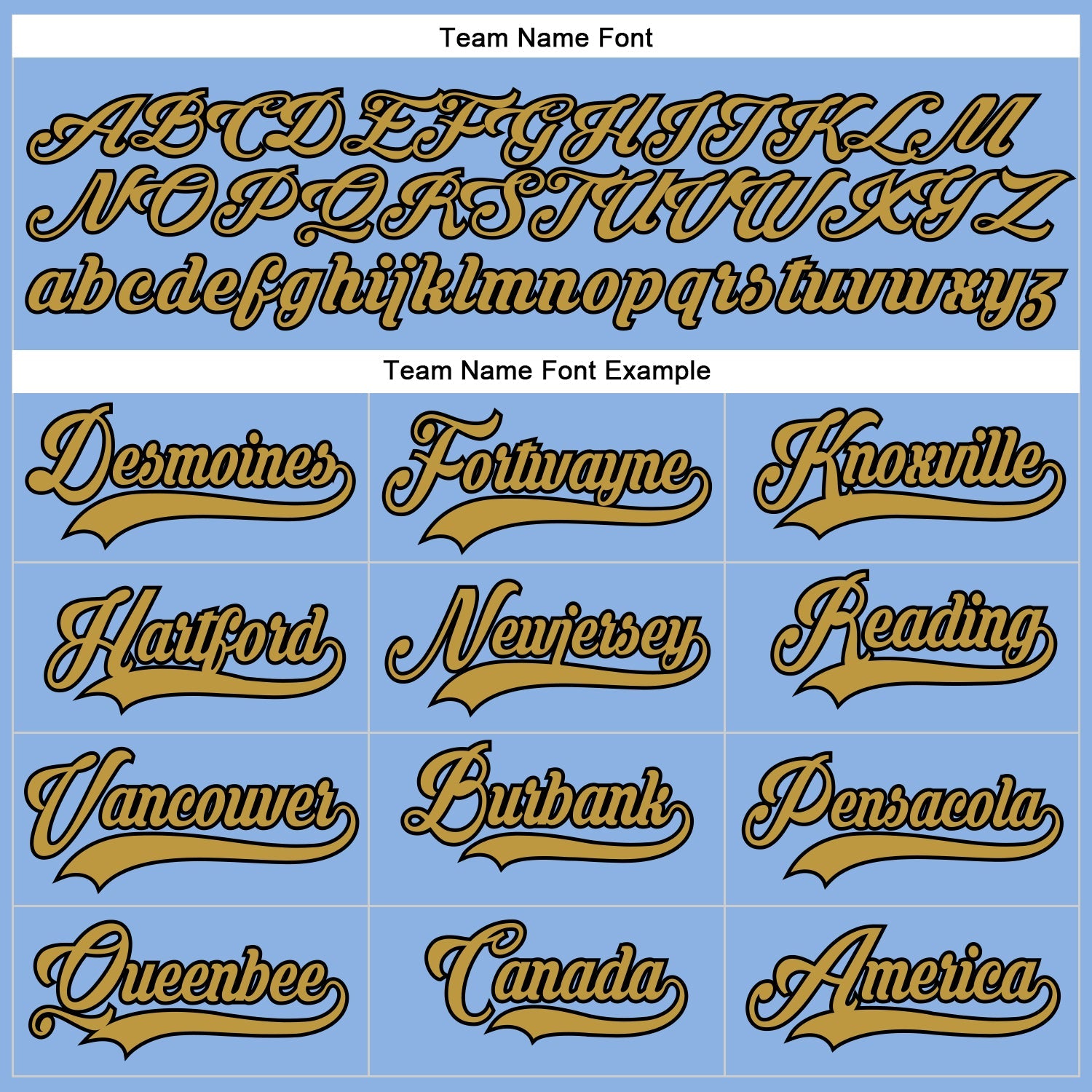 Custom Light Blue Old Gold-Black Hockey Lace Neck Jersey - Sky-Custom