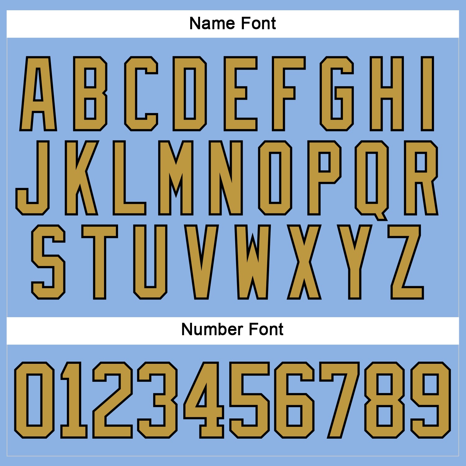 Custom Light Blue Old Gold-Black Hockey Lace Neck Jersey - Sky-Custom