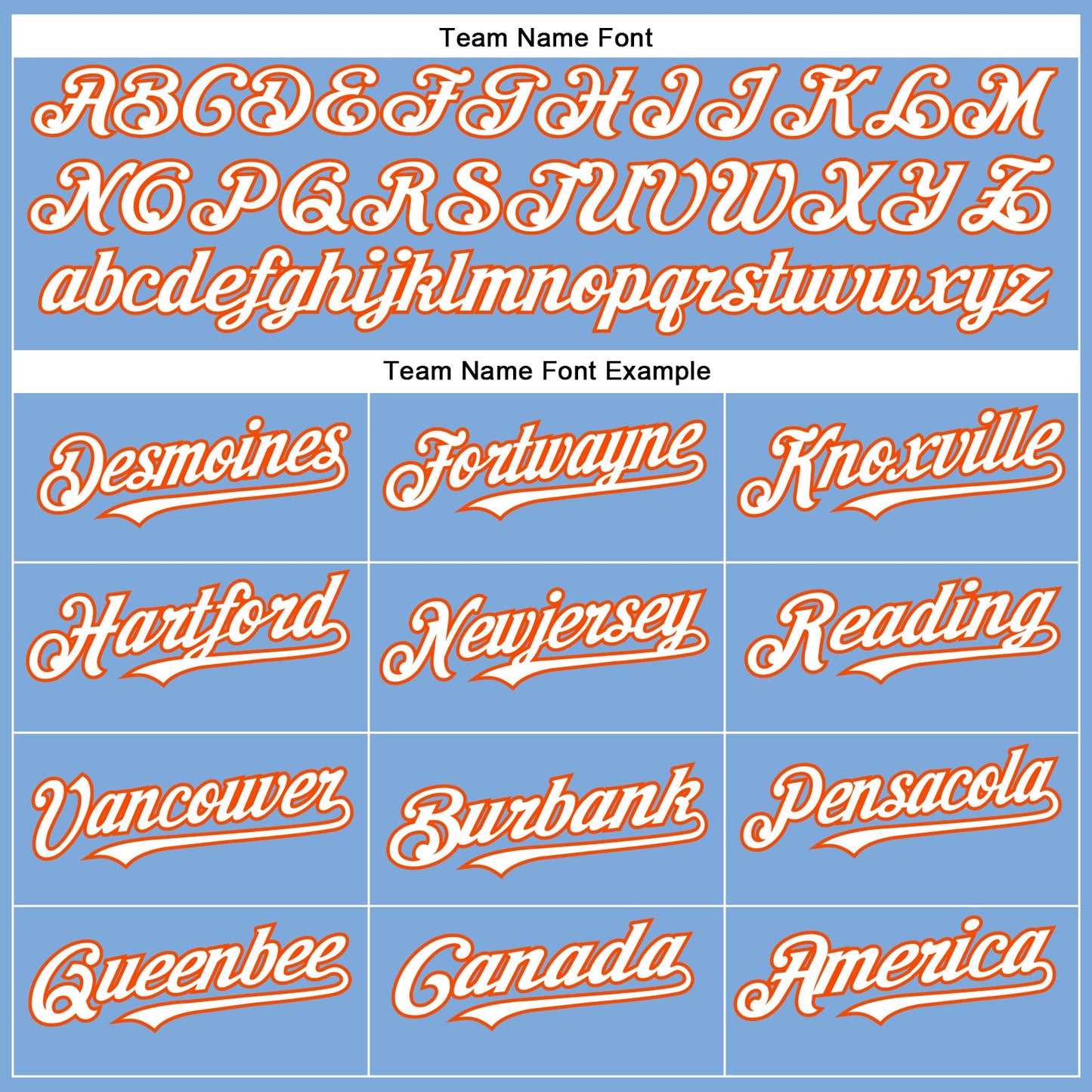 Custom Light Blue White-Orange Authentic Baseball Jersey - Sky-Custom