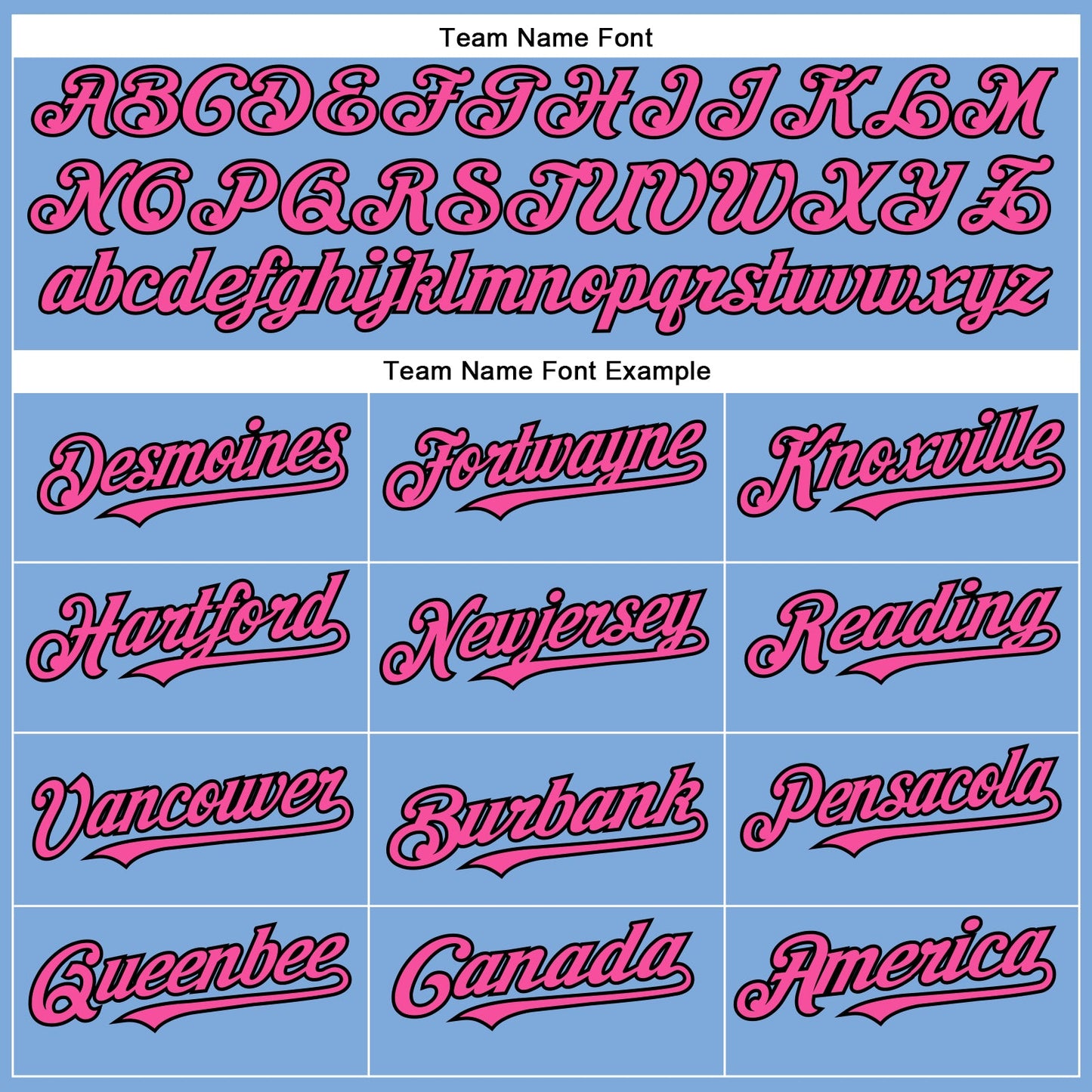 Custom Light Blue Pink-Black Authentic Baseball Jersey - Sky-Custom