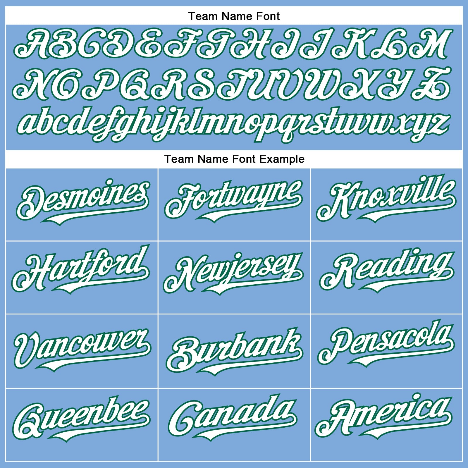 Custom Light Blue White-Kelly Green Authentic Baseball Jersey - Sky-Custom