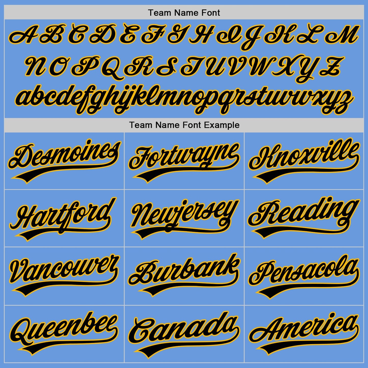 Custom Light Blue Gold-Black Authentic Throwback Baseball Jersey - Sky-Custom