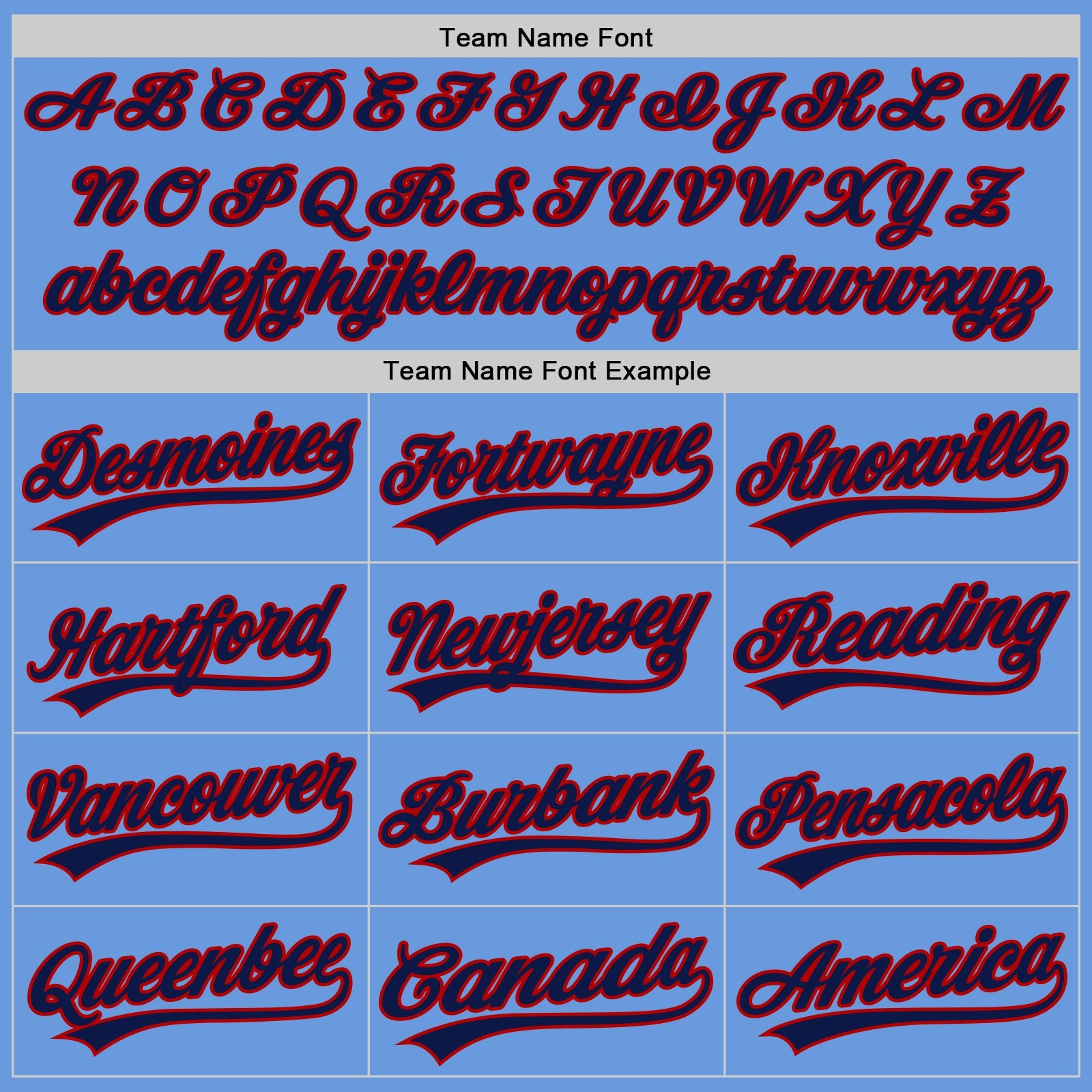Custom Light Blue Navy-Red Authentic Throwback Baseball Jersey - Sky-Custom