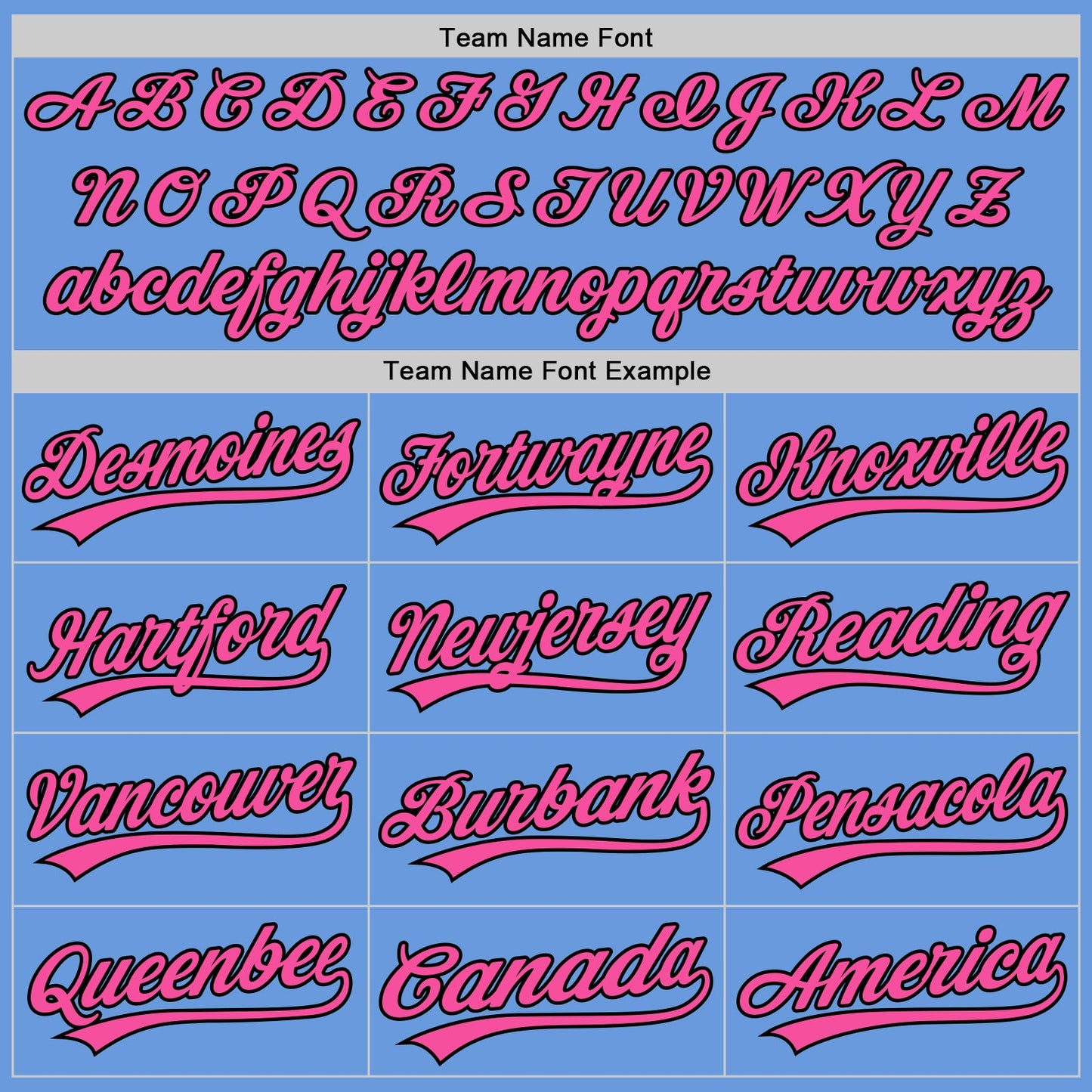 Custom Light Blue Pink-Black Authentic Throwback Baseball Jersey - Sky-Custom