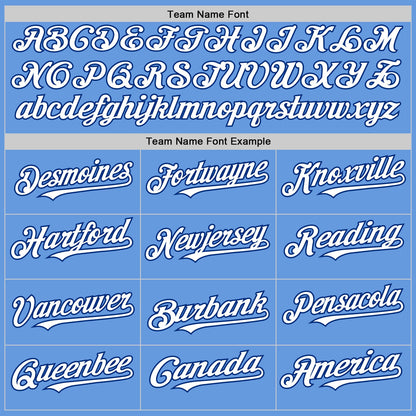 Custom Light Blue White-Royal Mesh Authentic Throwback Baseball Jersey - Sky-Custom