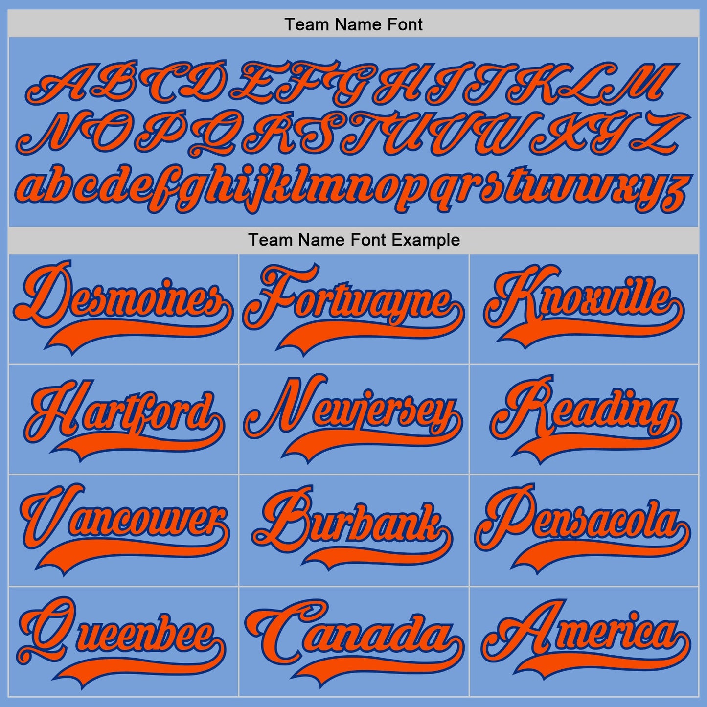 Custom Light Blue Orange-Royal Hockey Lace Neck Jersey - Sky-Custom