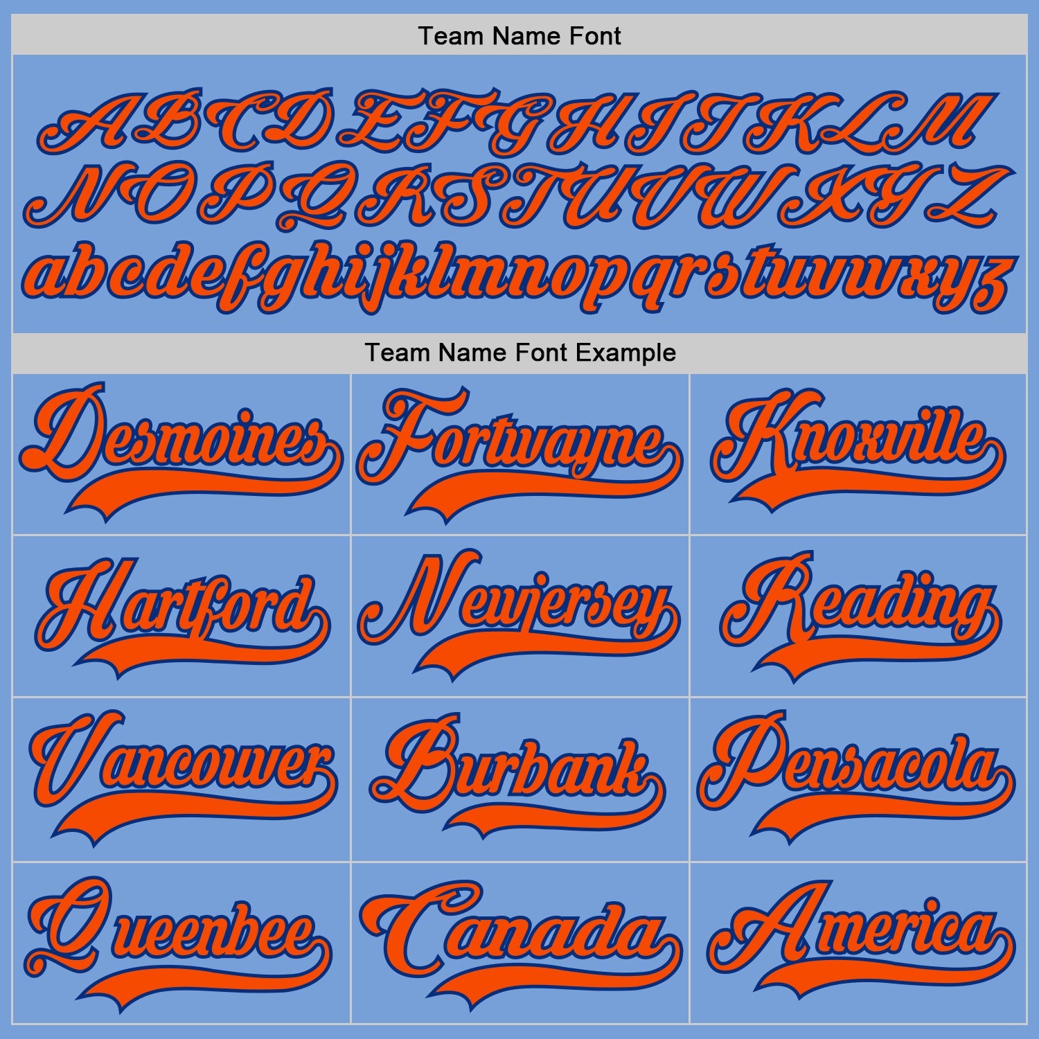 Custom Light Blue Orange-Royal Hockey Lace Neck Jersey - Sky-Custom
