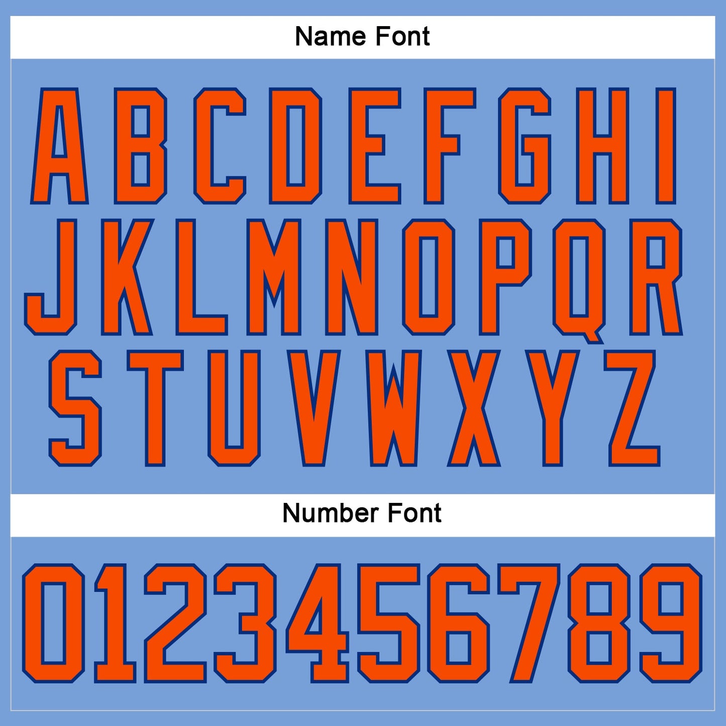 Custom Light Blue Orange-Royal Hockey Lace Neck Jersey - Sky-Custom