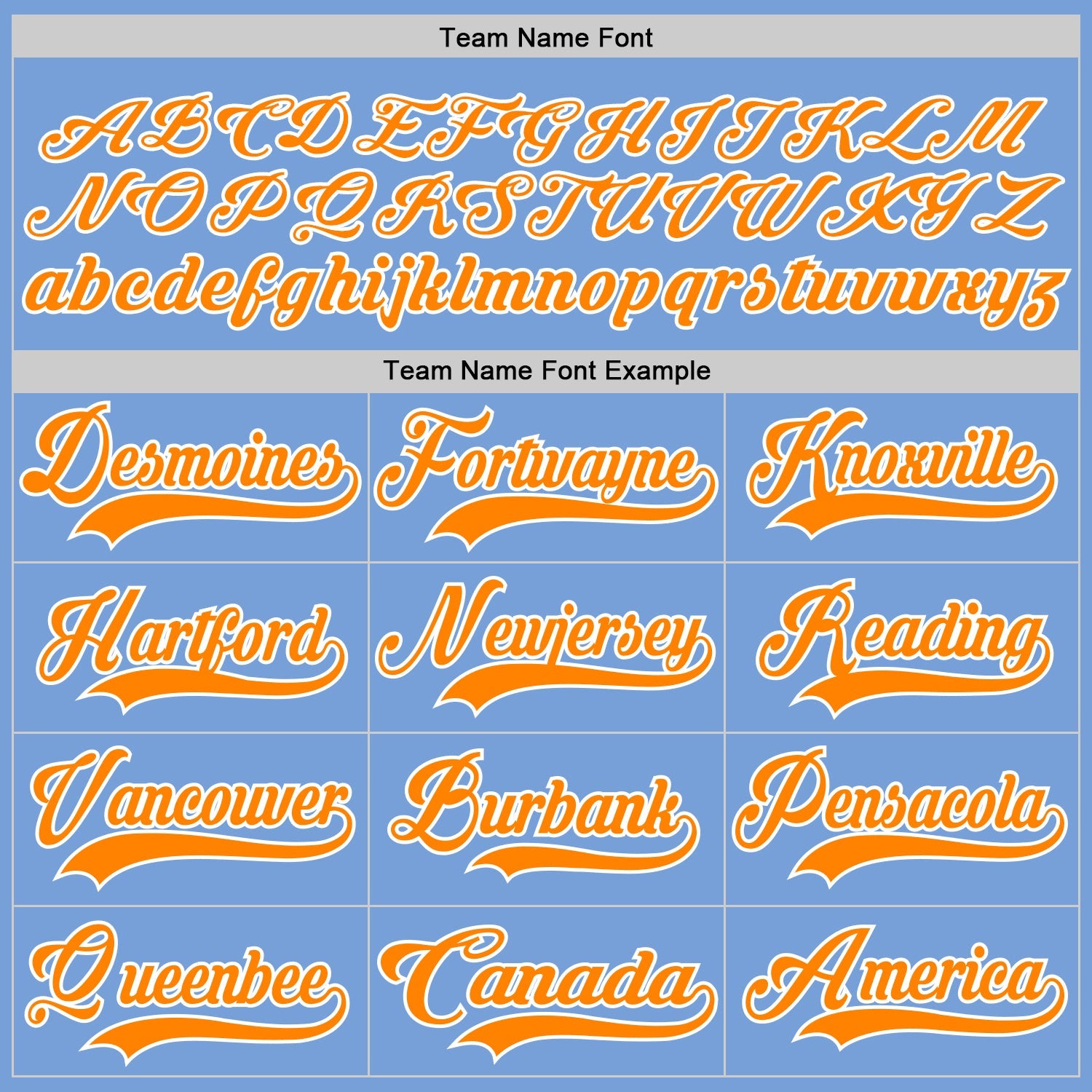 Custom Light Blue Bay Orange-White Hockey Lace Neck Jersey - Sky-Custom