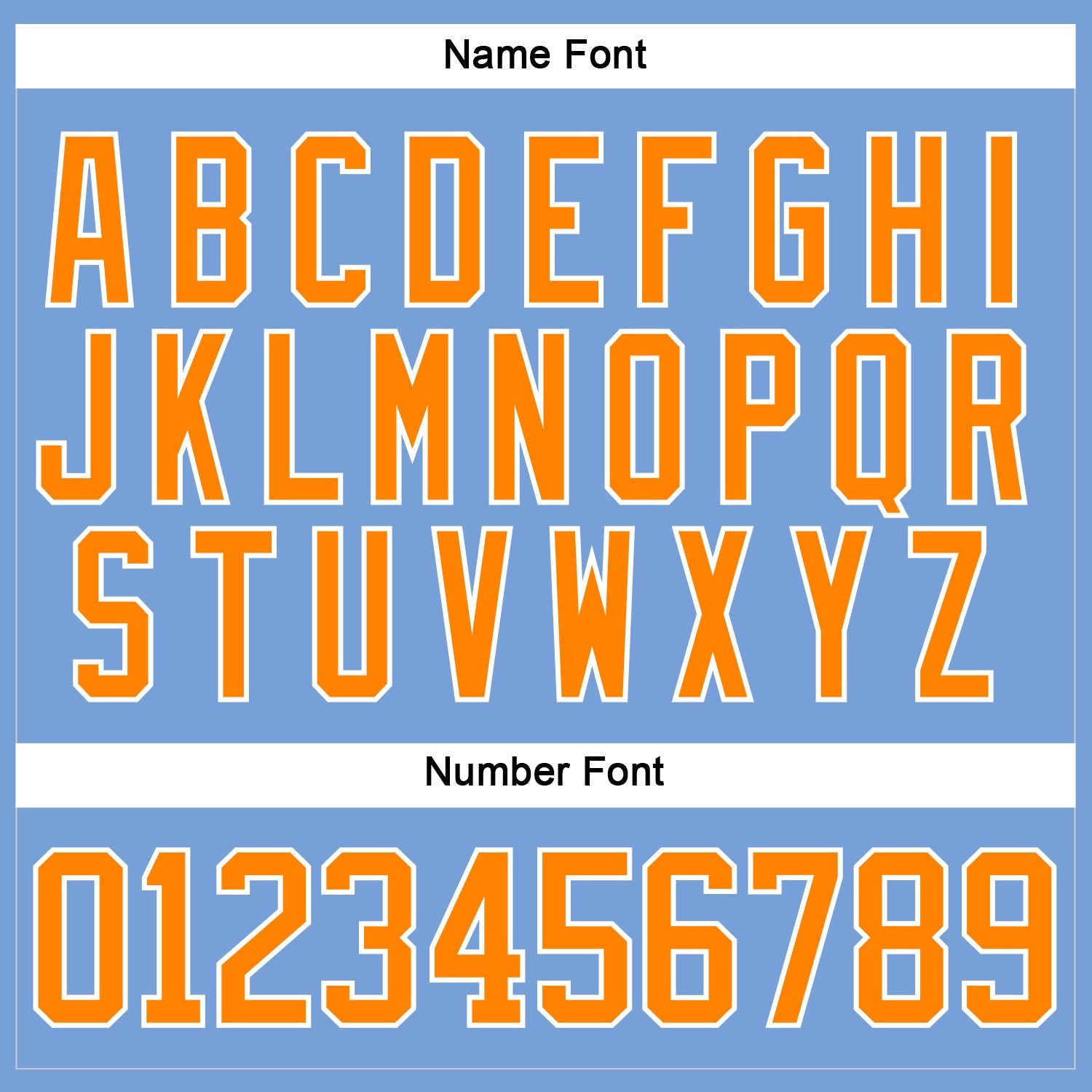 Custom Light Blue Bay Orange-White Hockey Lace Neck Jersey - Sky-Custom