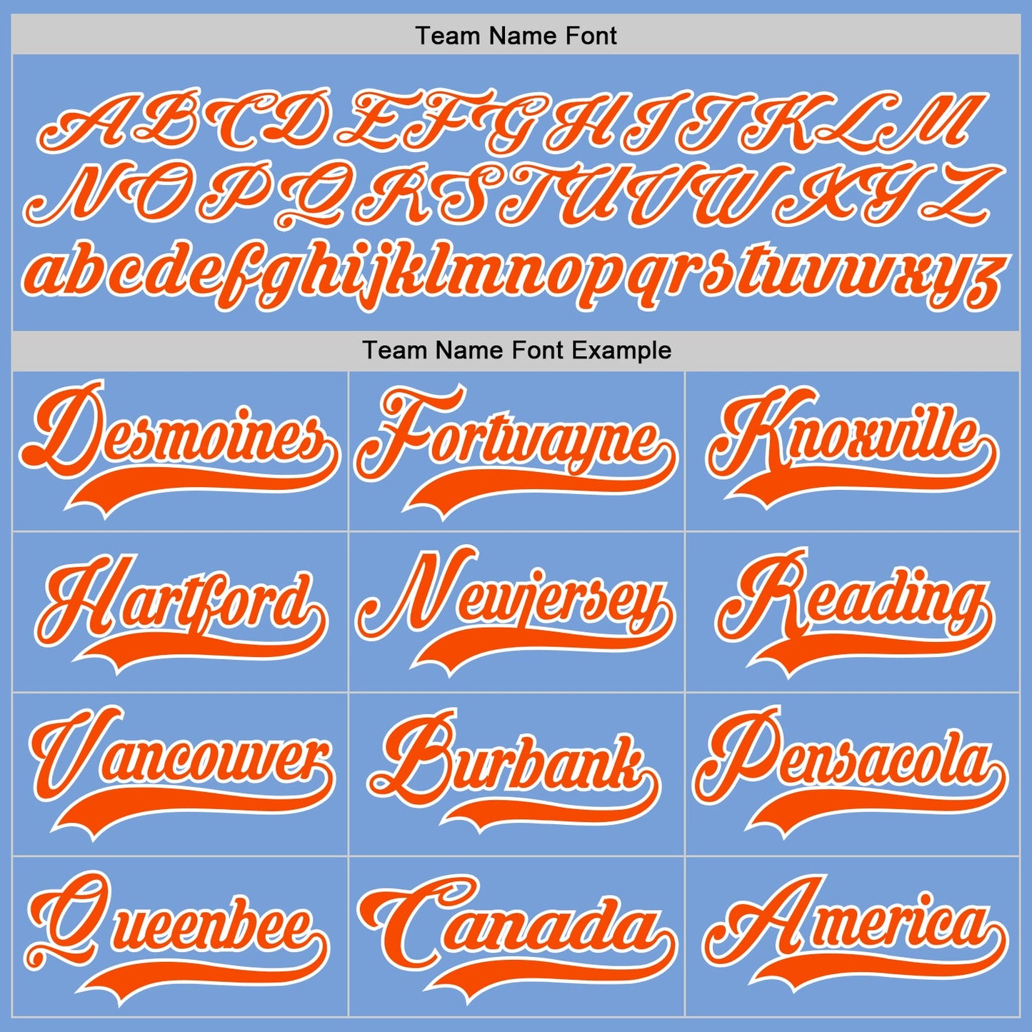Custom Light Blue Orange-White Hockey Lace Neck Jersey - Sky-Custom