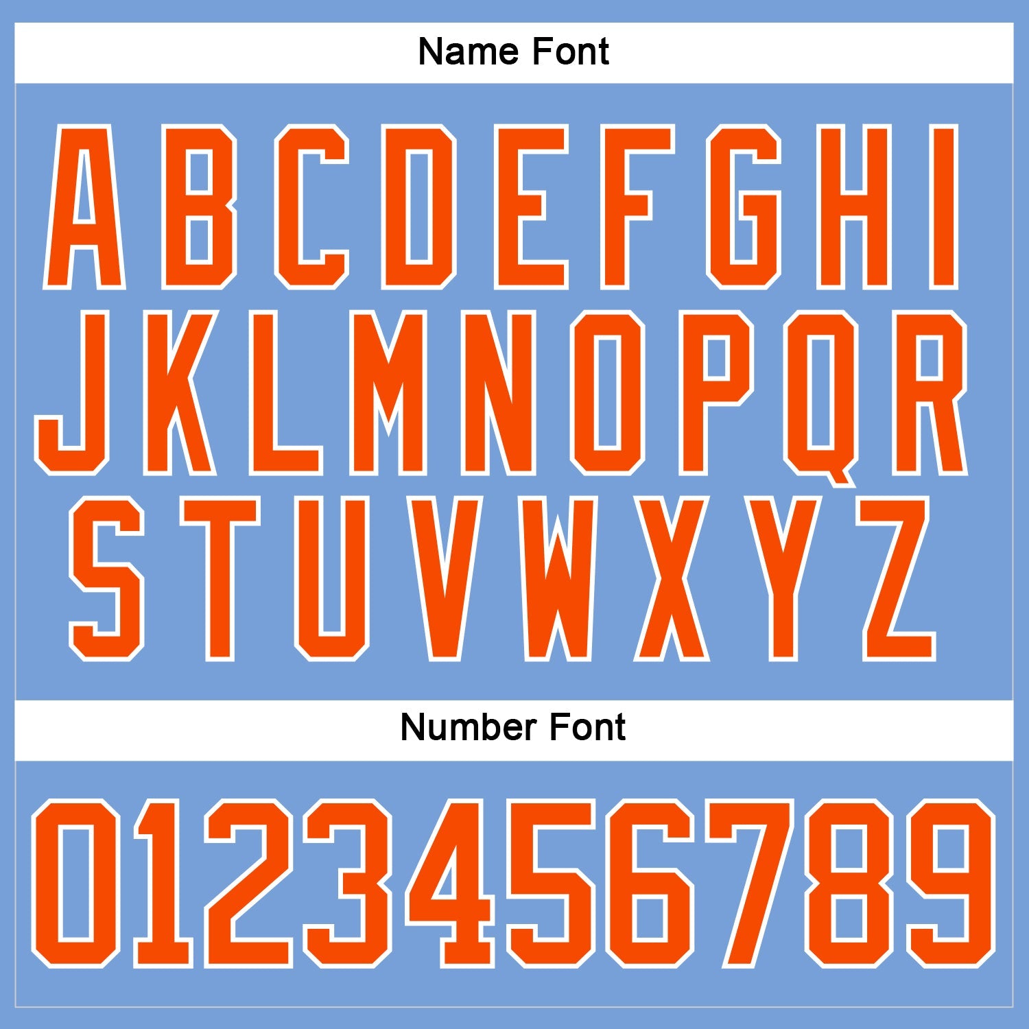 Custom Light Blue Orange-White Hockey Lace Neck Jersey - Sky-Custom