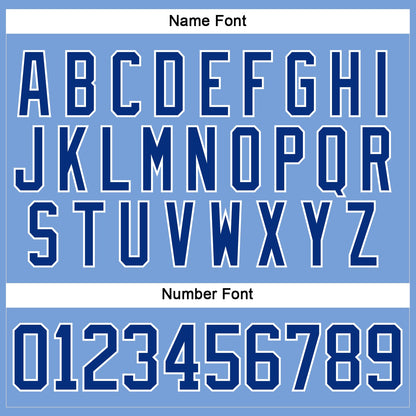 Custom Light Blue Royal-White Hockey Lace Neck Jersey - Sky-Custom