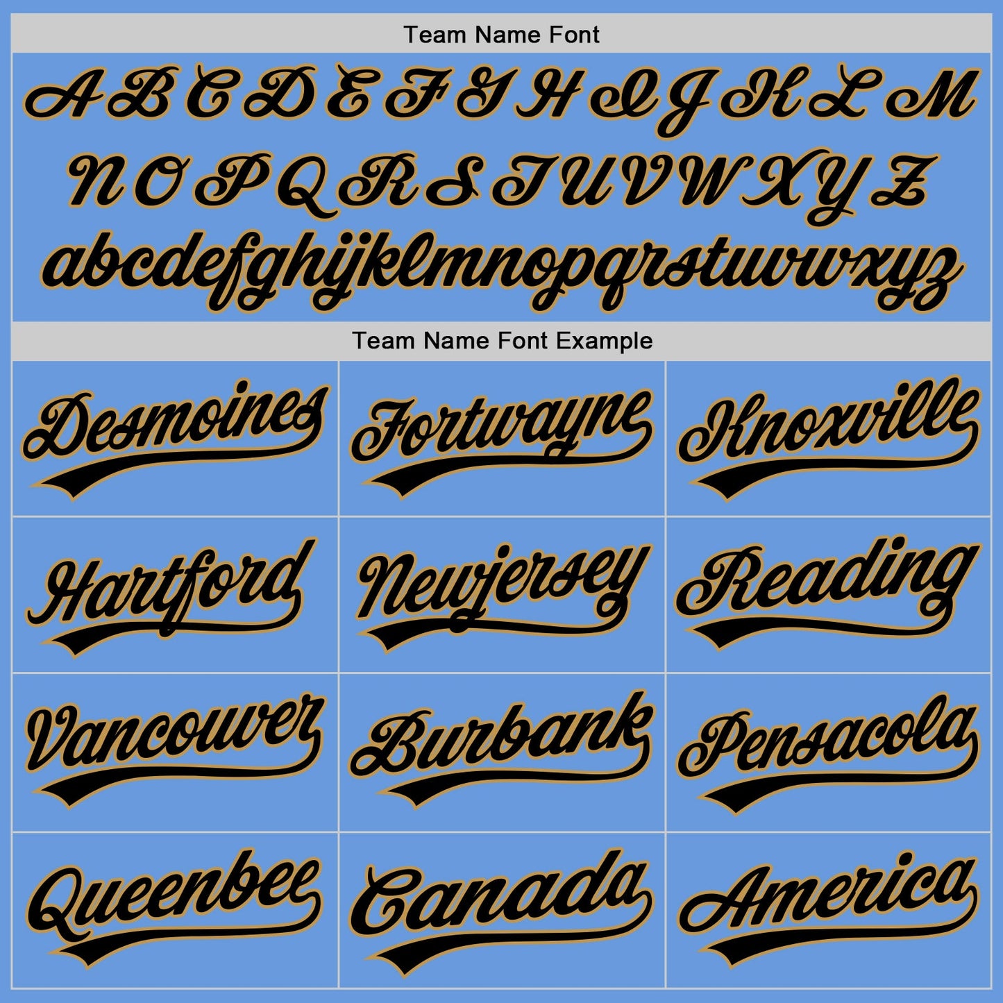 Custom Light Blue Black-Old Gold Authentic Throwback Baseball Jersey - Sky-Custom