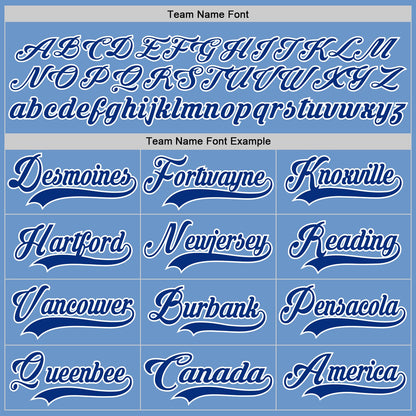 Custom Light Blue Royal-White Hockey Jersey - Sky-Custom