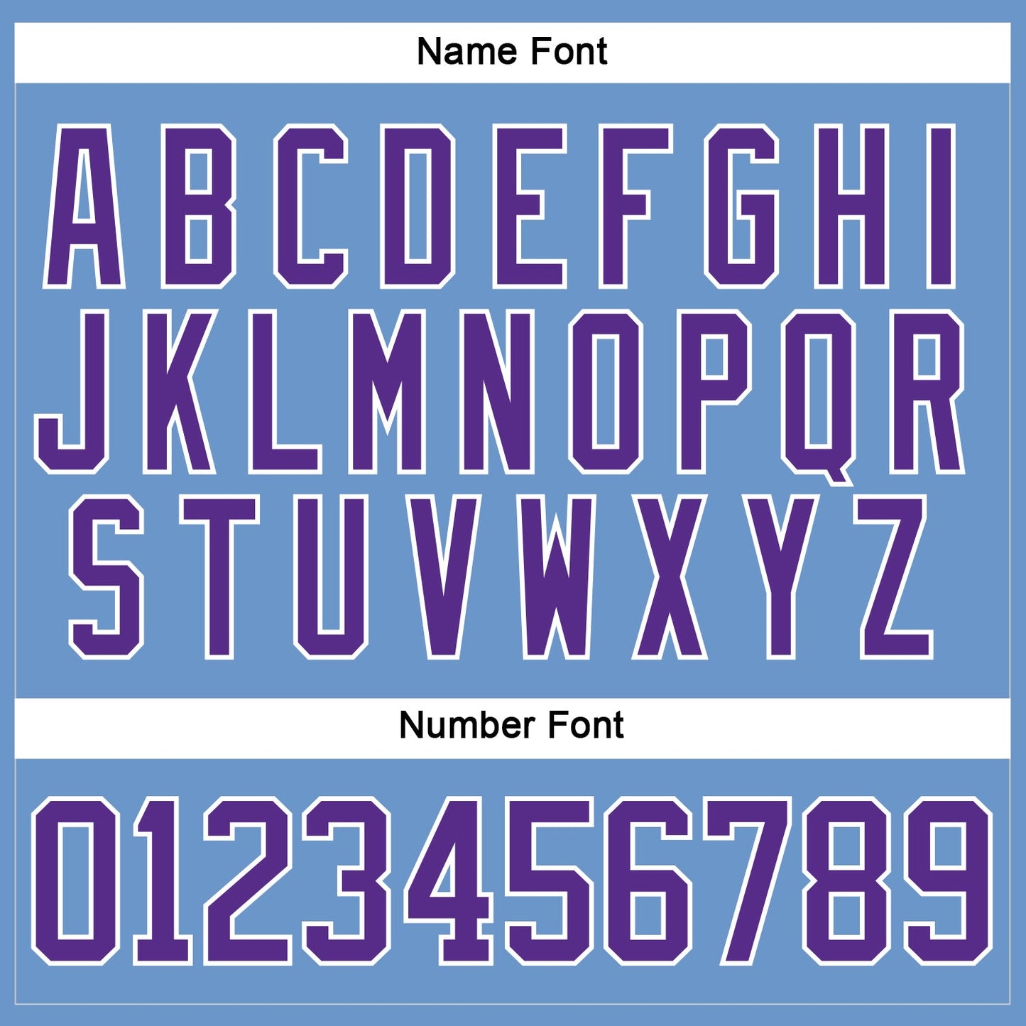 Custom Light Blue Purple-White Hockey Jersey - Sky-Custom