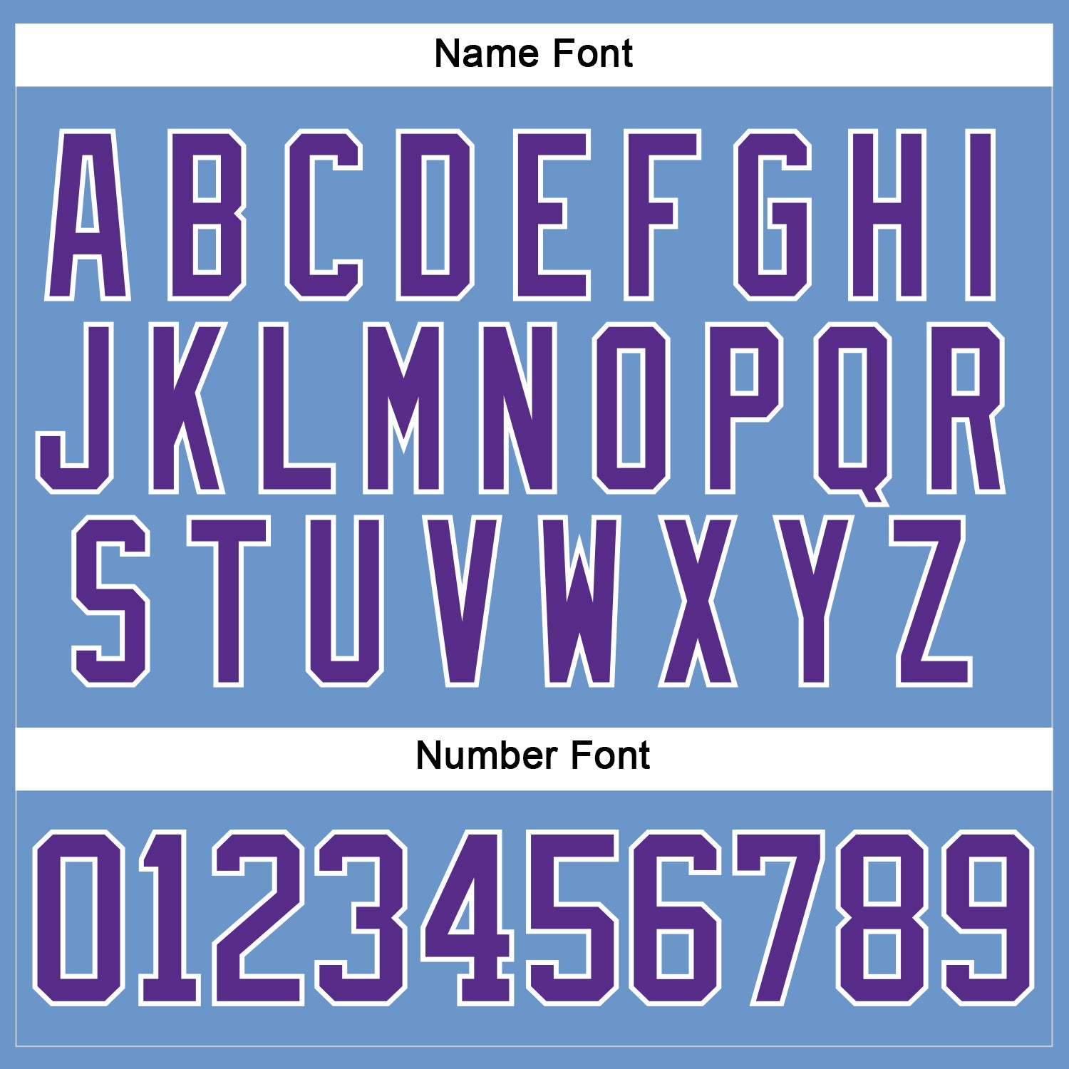 Custom Light Blue Purple-White Hockey Jersey - Sky-Custom