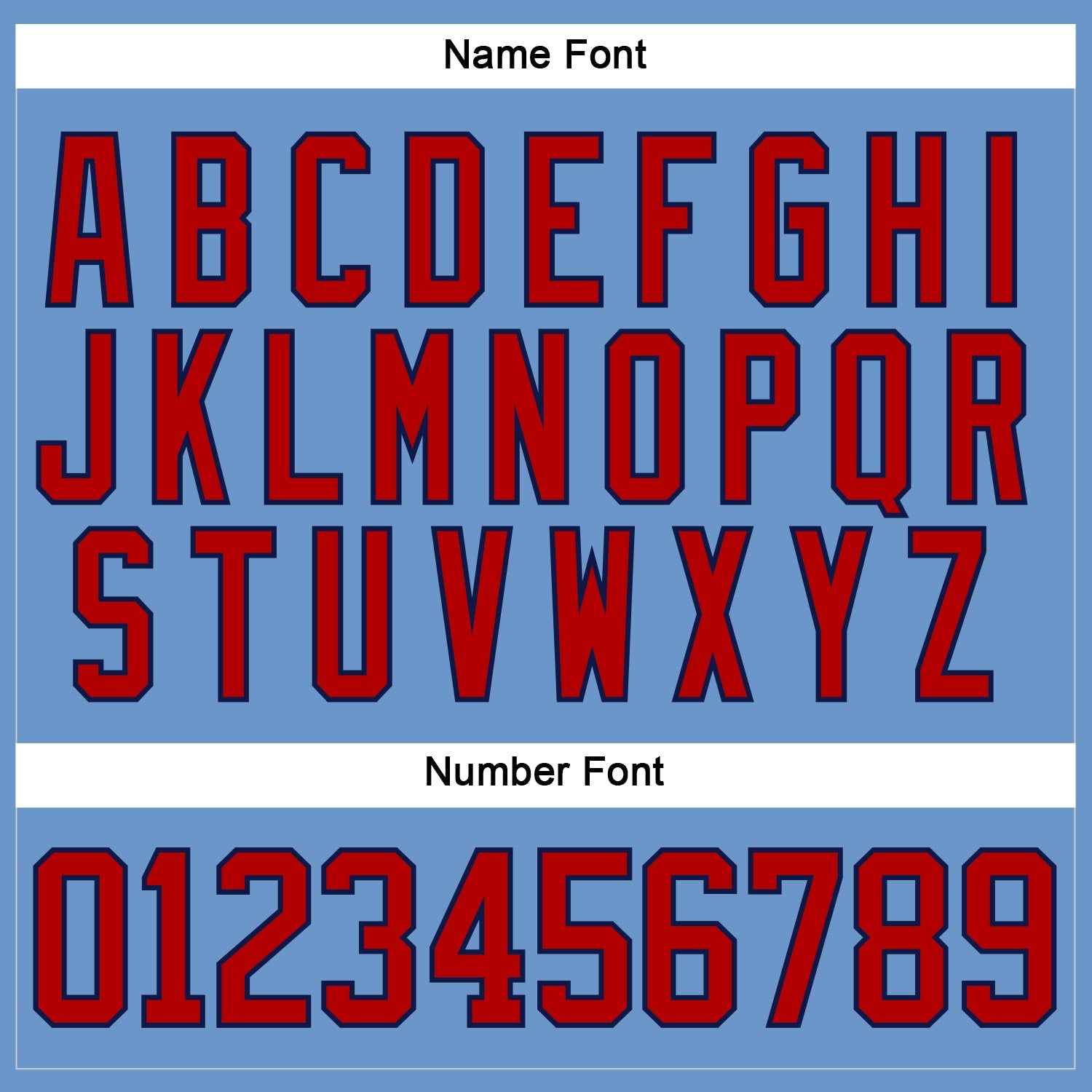 Custom Light Blue Red-Navy Hockey Jersey - Sky-Custom
