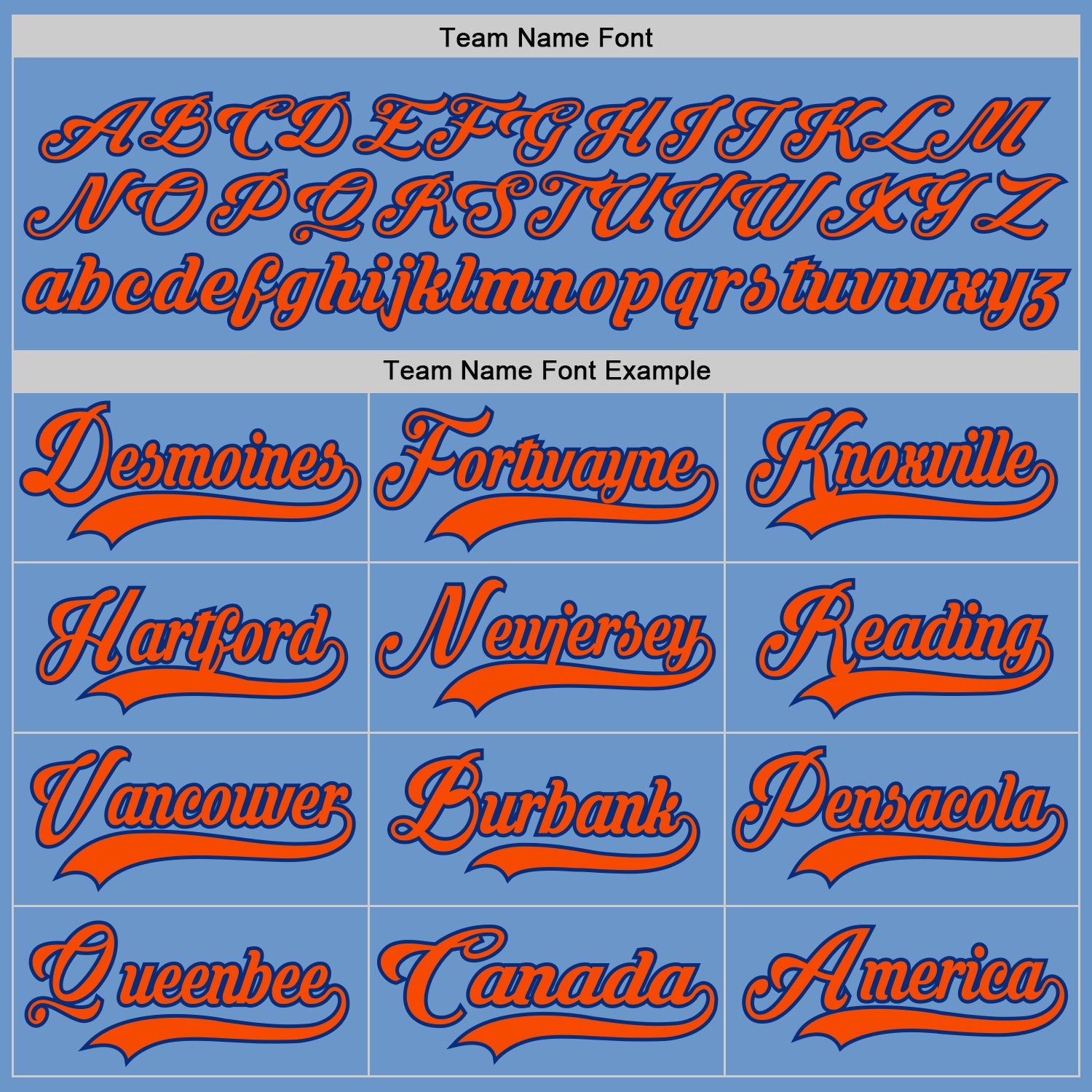Custom Light Blue Orange-Royal Hockey Jersey - Sky-Custom