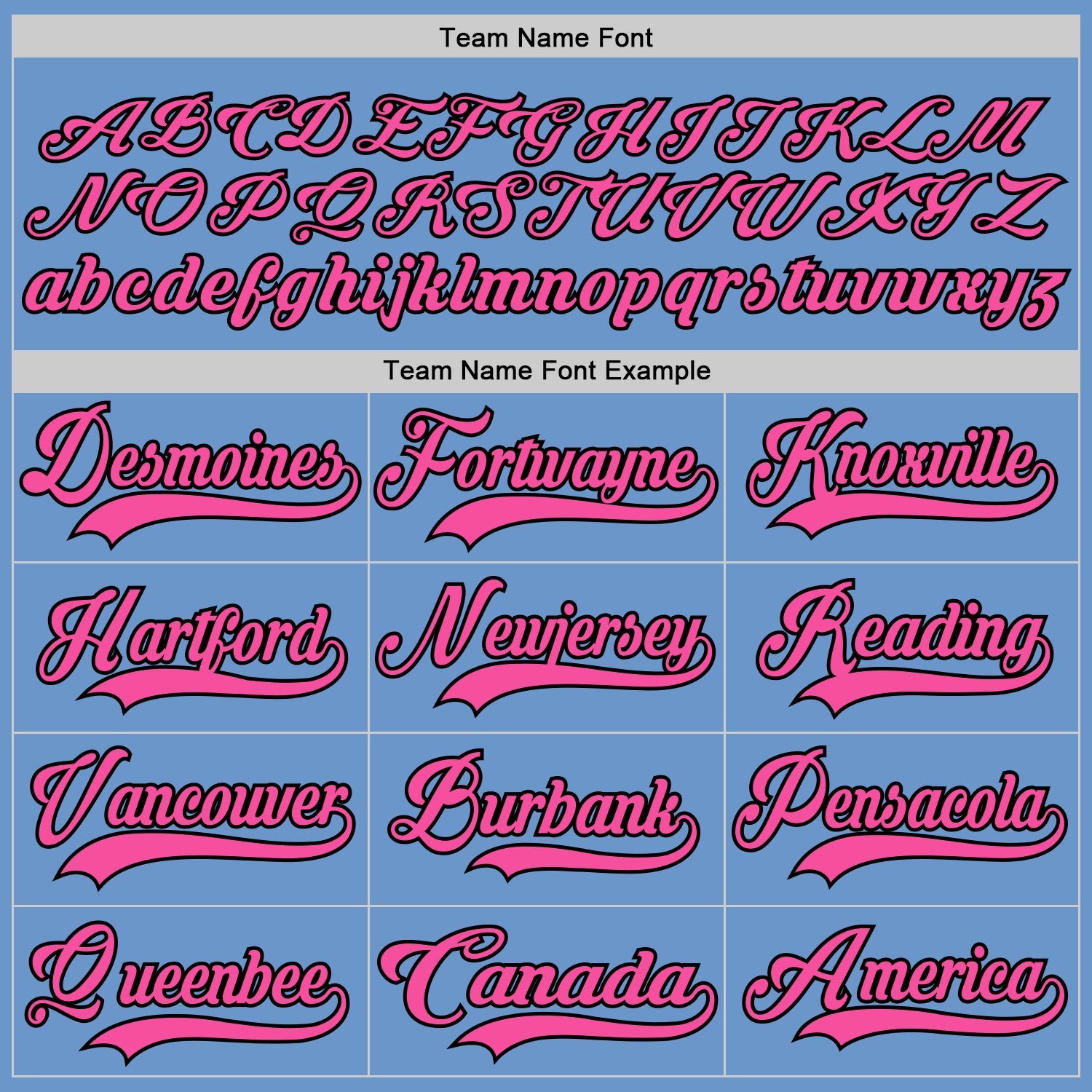 Custom Light Blue Pink-Black Hockey Jersey - Sky-Custom