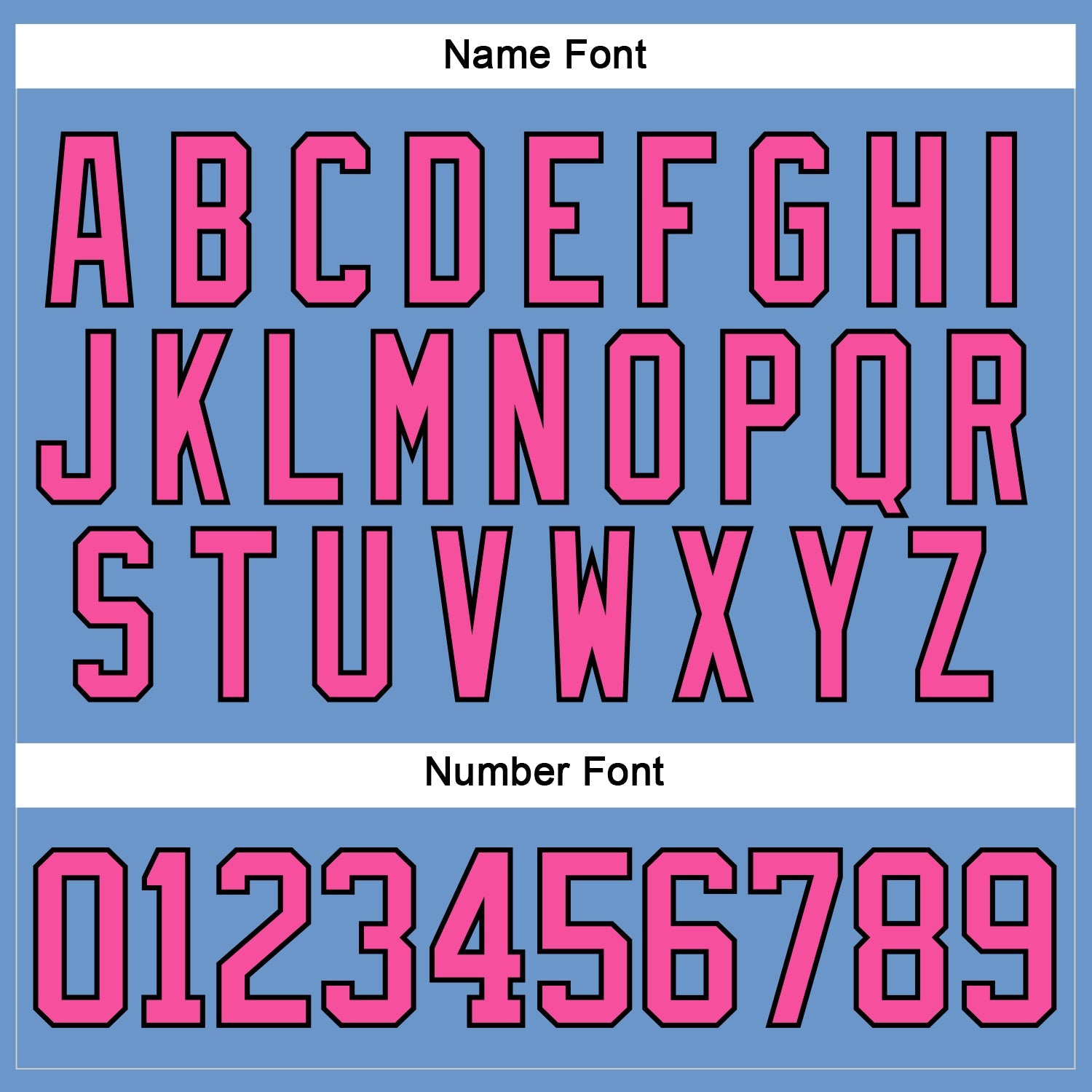 Custom Light Blue Pink-Black Hockey Jersey - Sky-Custom