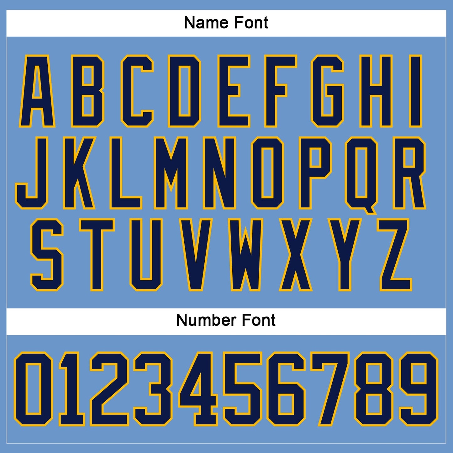 Custom Light Blue Navy-Gold Hockey Jersey - Sky-Custom