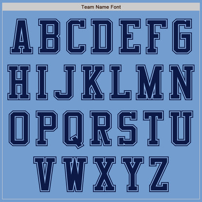 Custom Light Blue Navy Authentic Baseball Jersey - Sky-Custom