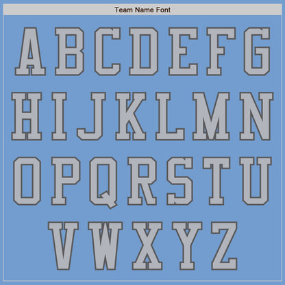 Custom Light Blue Gray-Steel Gray Authentic Baseball Jersey - Sky-Custom