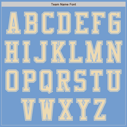 Custom Light Blue Cream Authentic Baseball Jersey - Sky-Custom