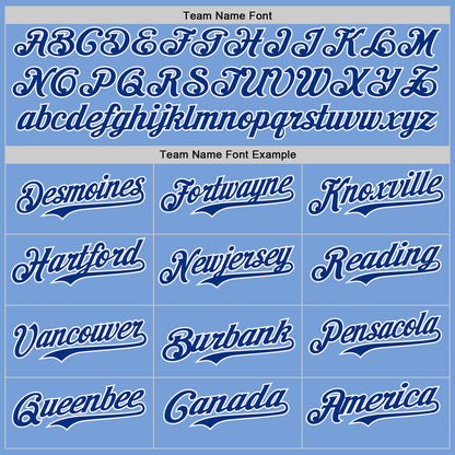 Custom Light Blue Red White-Royal Authentic Baseball Jersey - Sky-Custom