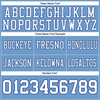 Custom Light Blue White-Royal Mesh Authentic Football Jersey - Sky-Custom